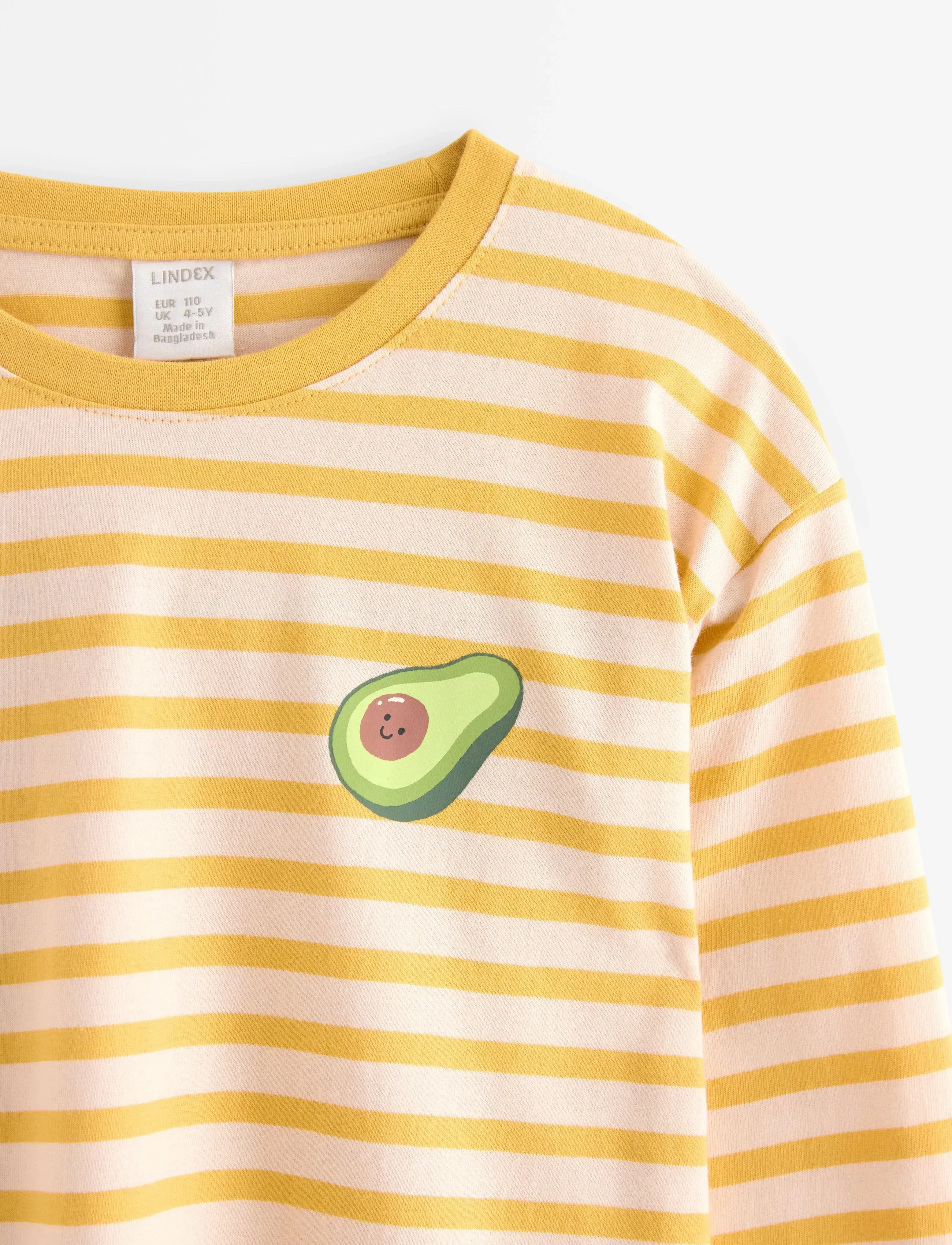 Lindex - Top Ls Essentials Stripe - light dusty yellow - 5