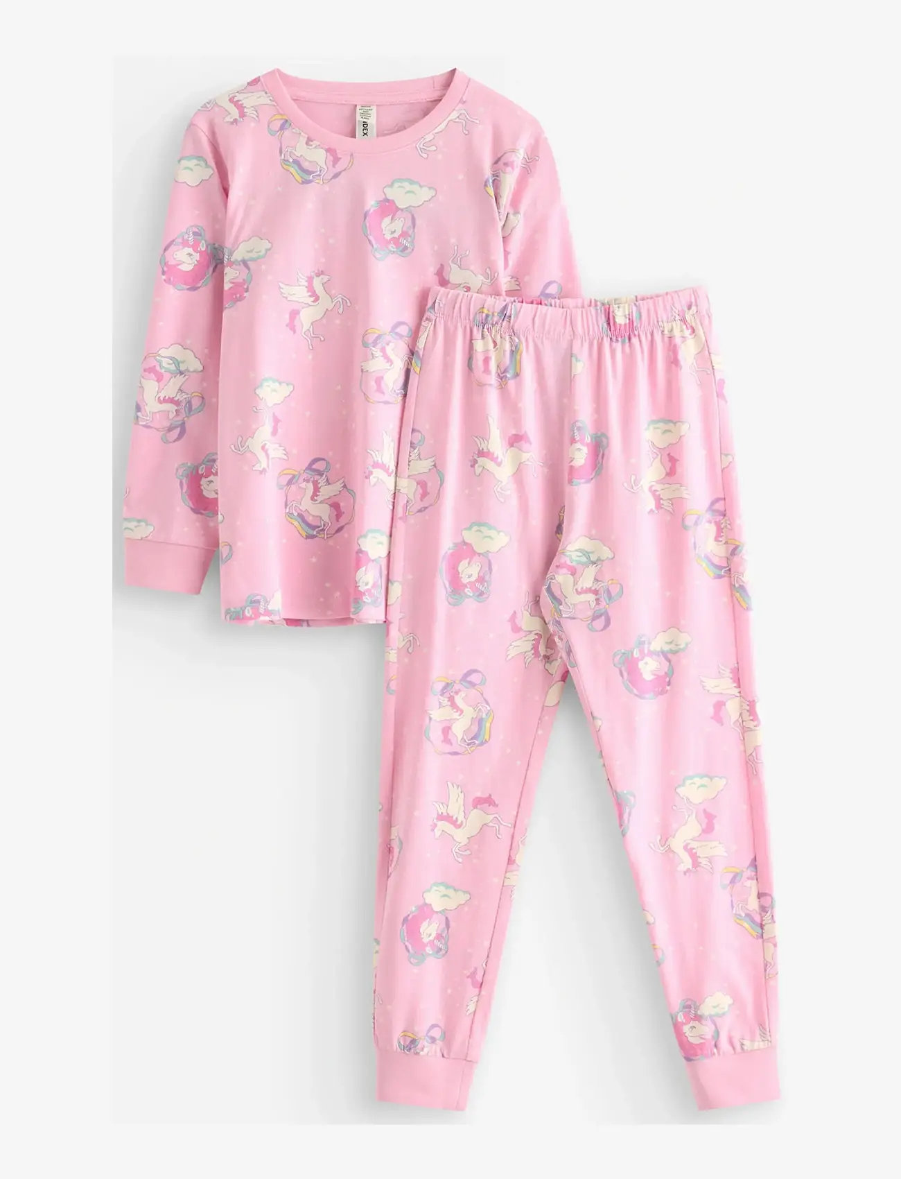 Lindex - Pyjama Unicorn AOP - pyjamassæt - light pink - 1