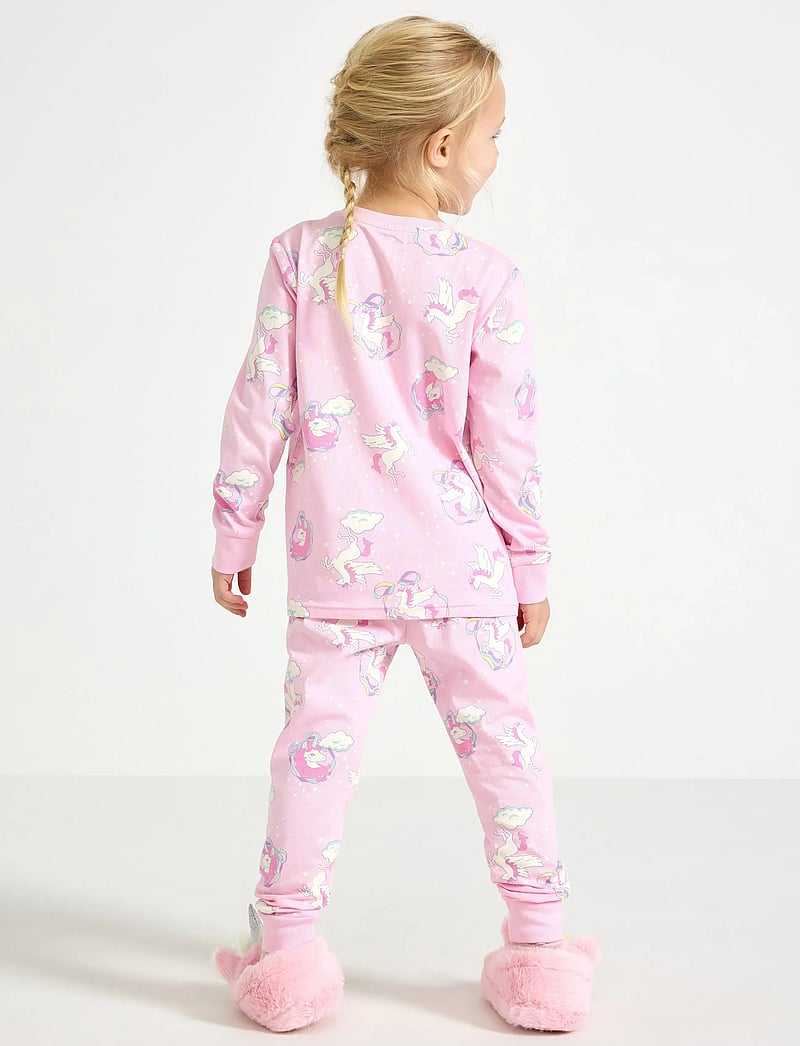 Lindex - Pyjama Unicorn AOP - pyjamassæt - light pink - 3