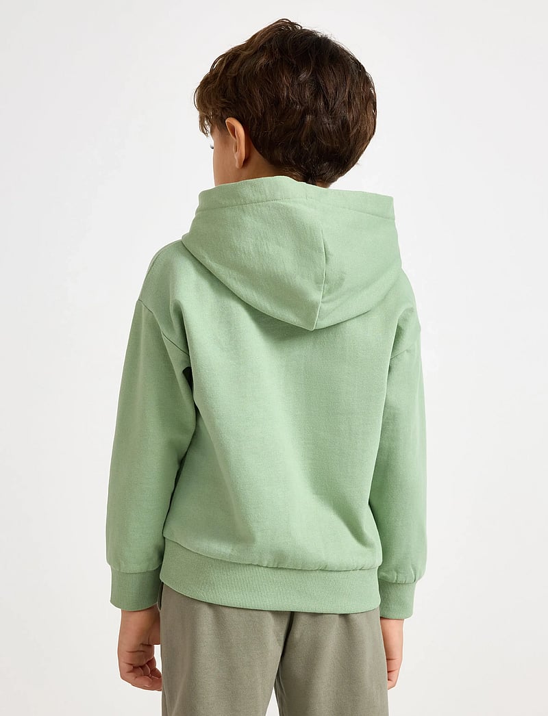Lindex - Sweatshirt hoodie - hættetrøjer - dusty green - 3