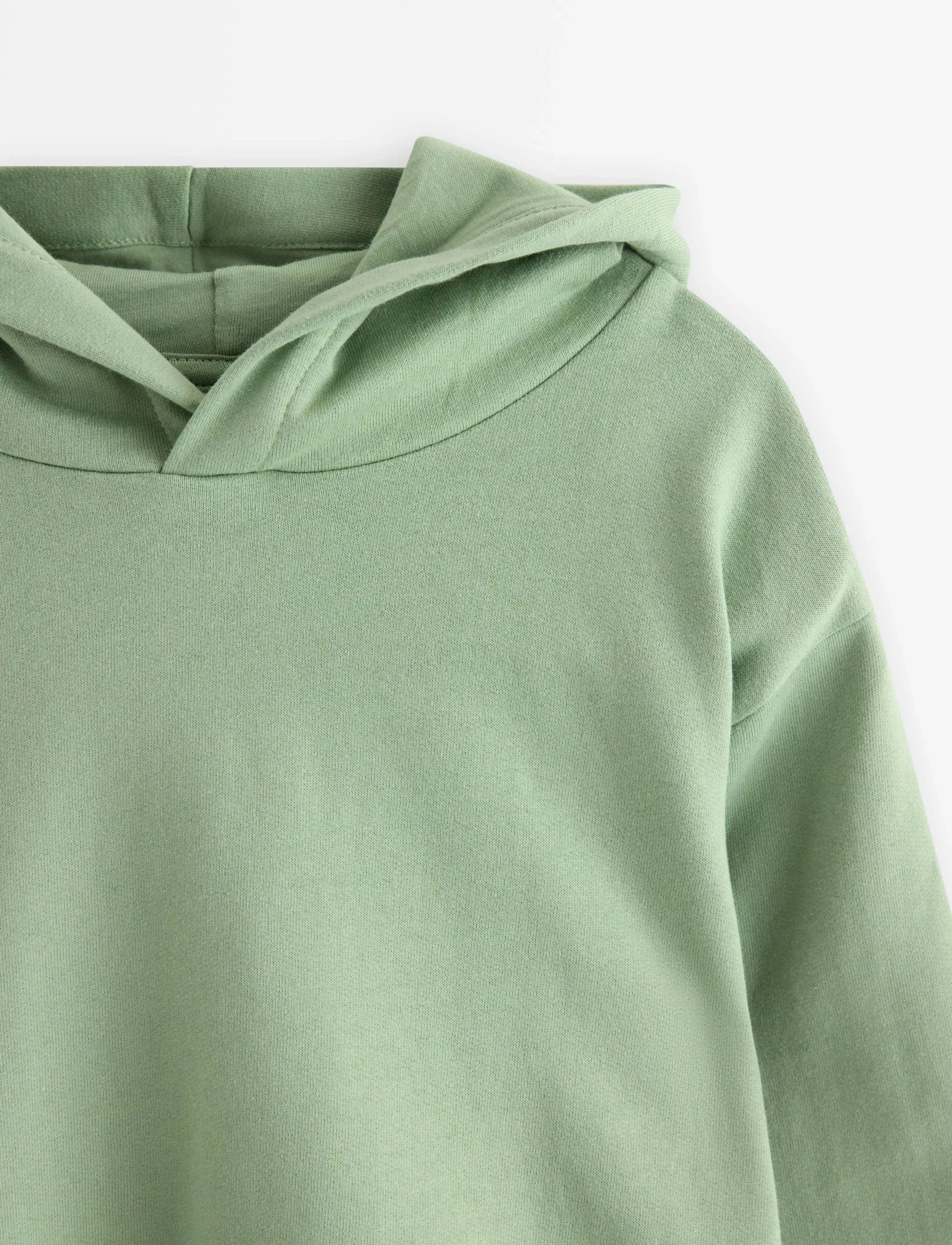 Lindex - Sweatshirt hoodie - huvtröjor - dusty green - 5