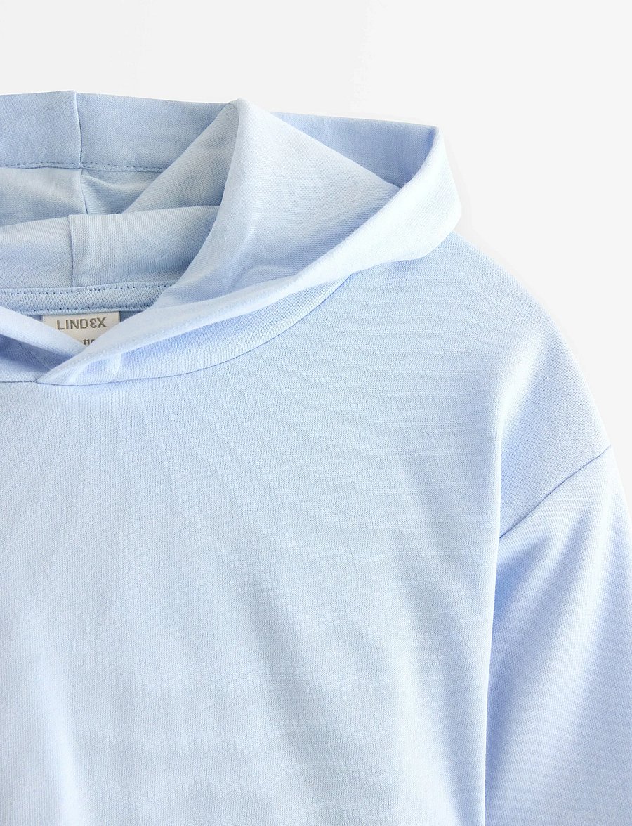 Lindex - Sweatshirt hoodie - huvtröjor - light blue - 5