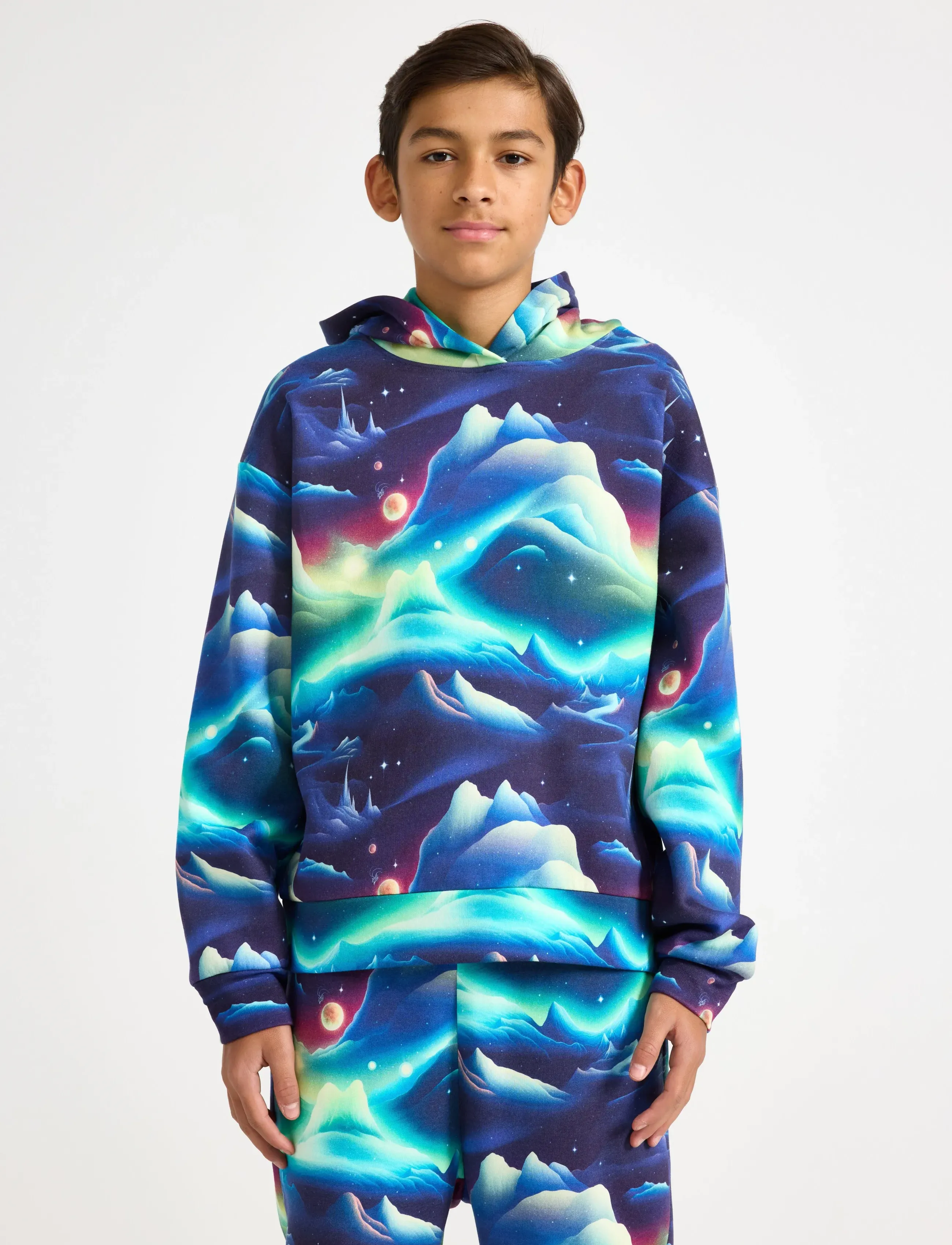 Lindex Sweatshirt hood AI spring star - Oberteile - NAVY / navy