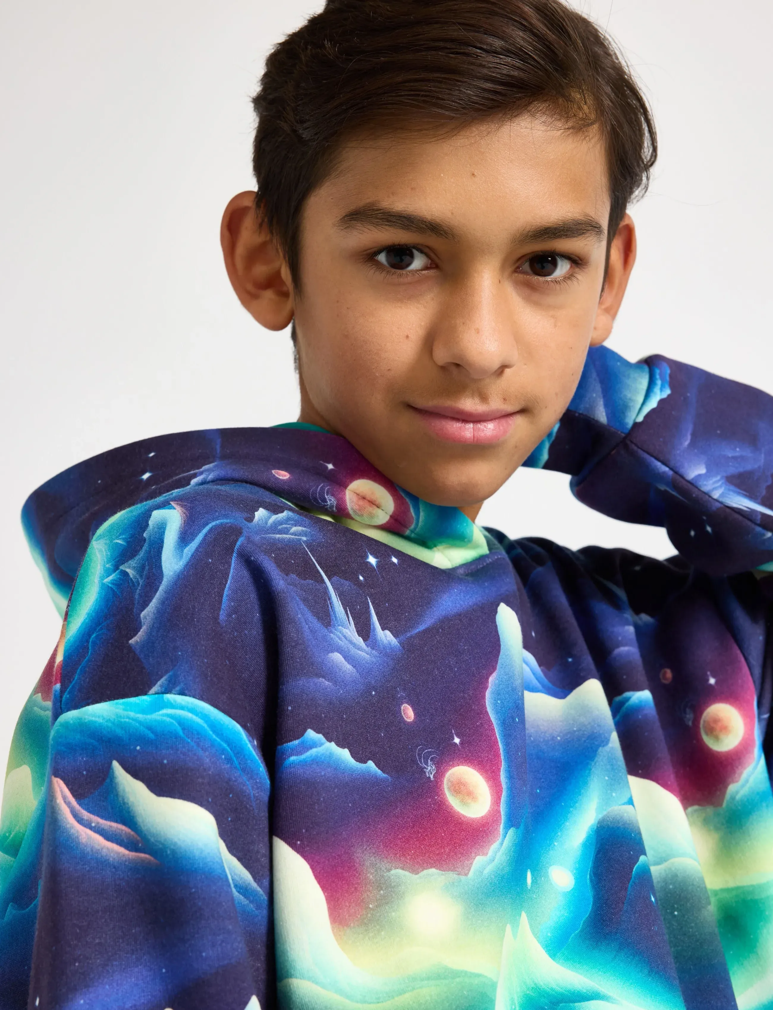 Lindex - Sweatshirt hood AI spring star - bluzy z kapturem - navy - 4