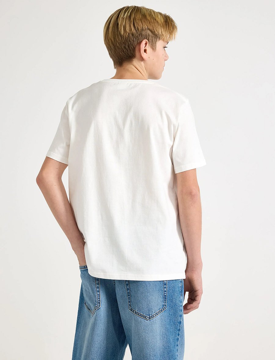 Lindex - T shirt robot animals - kurzärmelige - off white - 3