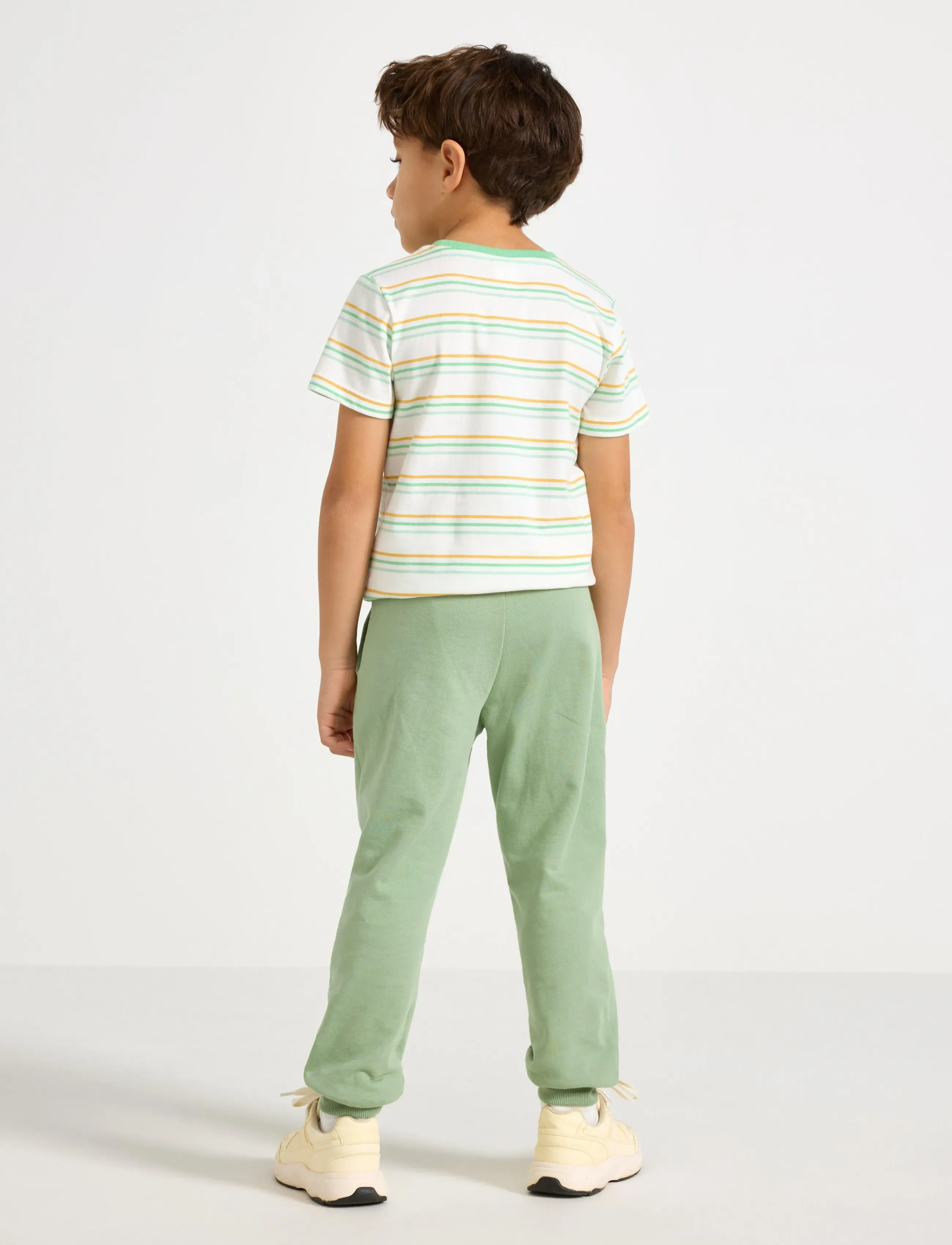 Lindex - Joggers with brushed inside - sweatpants - dusty green - 3