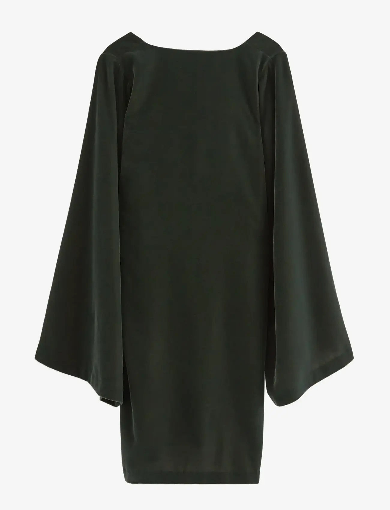 Lindex - Dress Mini velvet - minikleidid - dark green - 2
