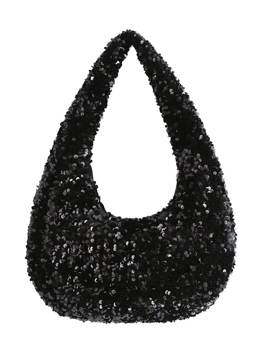 Lindex - Bag with sequins - besondere anlässe - black - 1