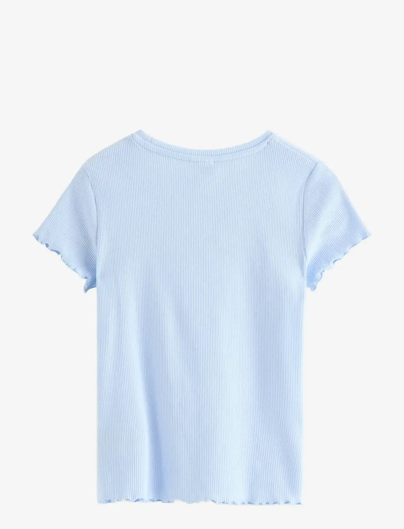 Lindex - Ribbed top - lühikeste varrukatega t-särgid - light blue - 2