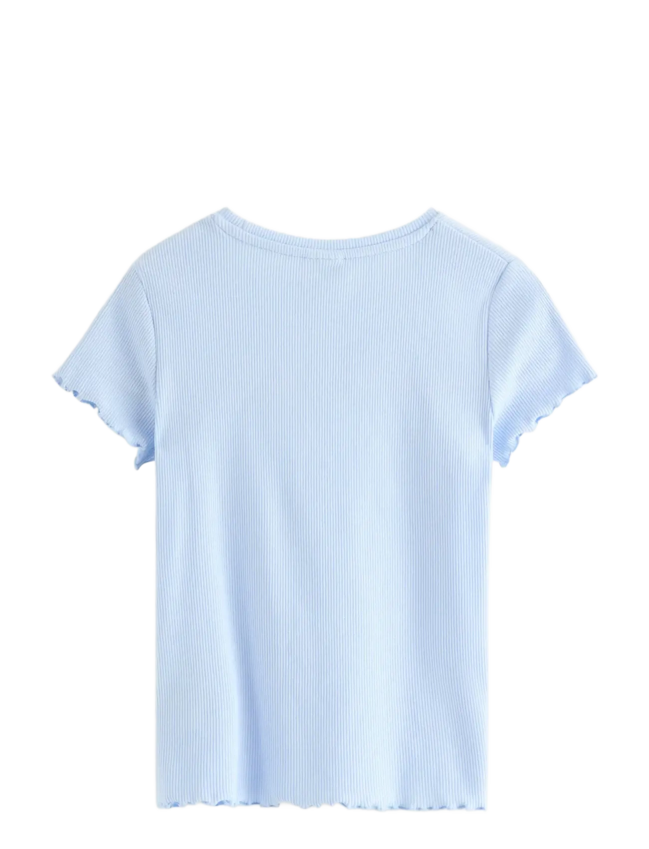 Lindex - Ribbed top - lühikeste varrukatega t-särgid - light blue - 2
