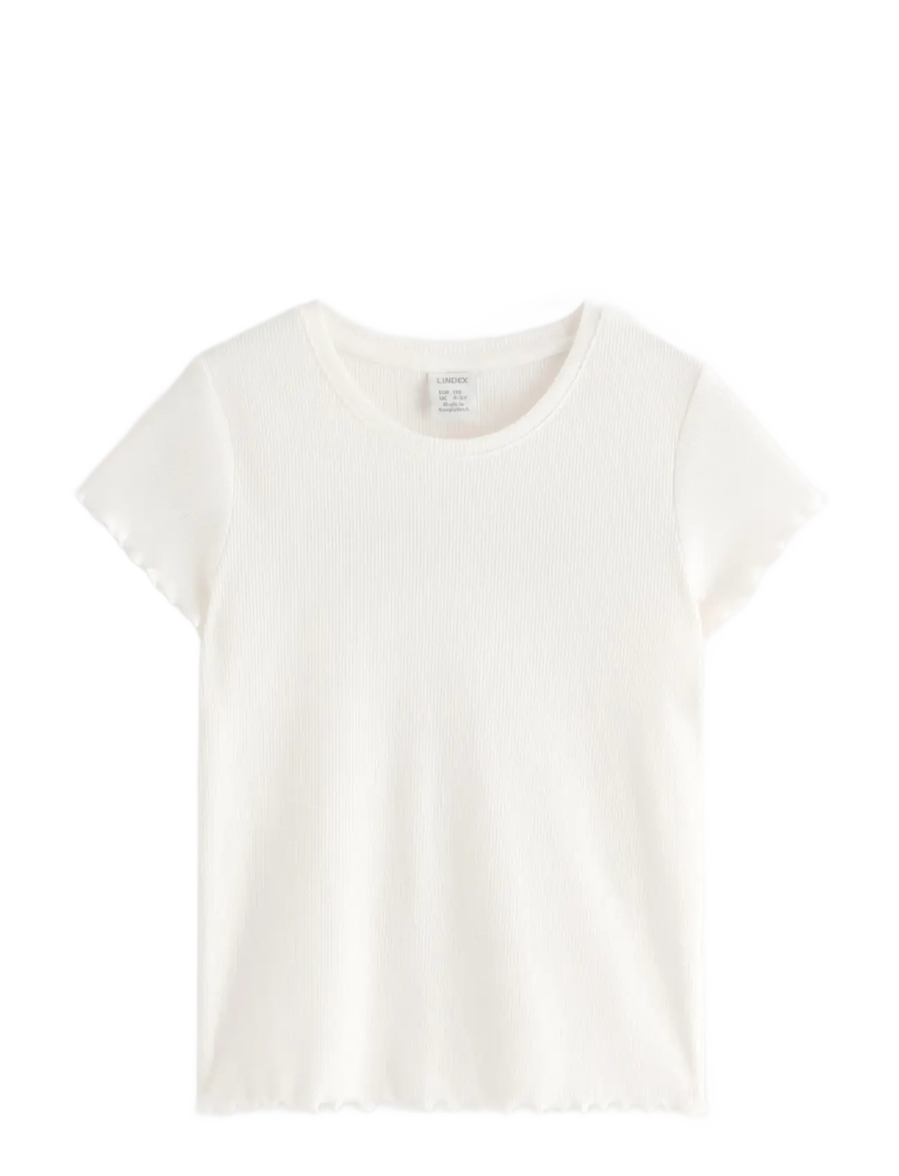 Lindex Ribbed top - Inspiration - LIGHT DUSTY WHITE / cream