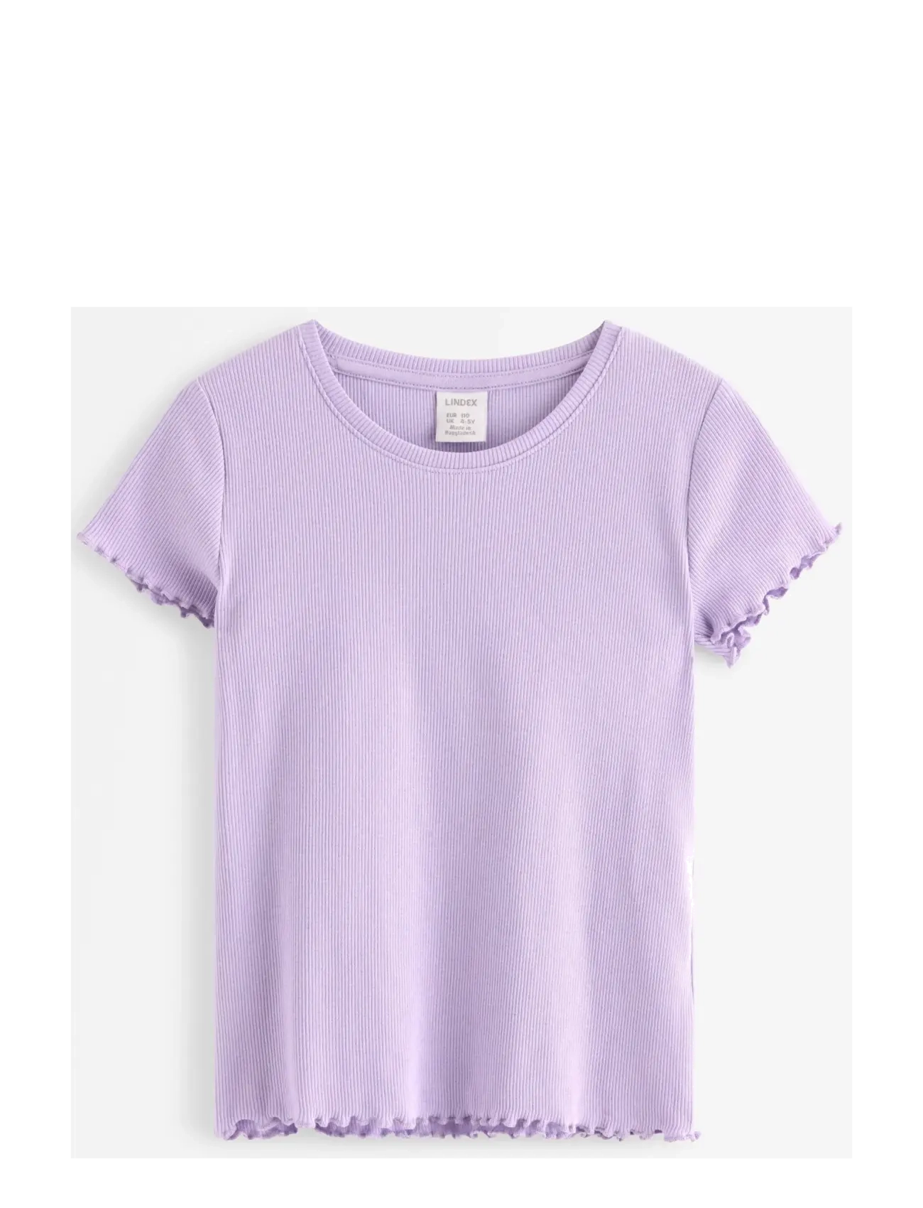 Lindex Ribbed top - Oberteile - LIGHT LILAC / purple