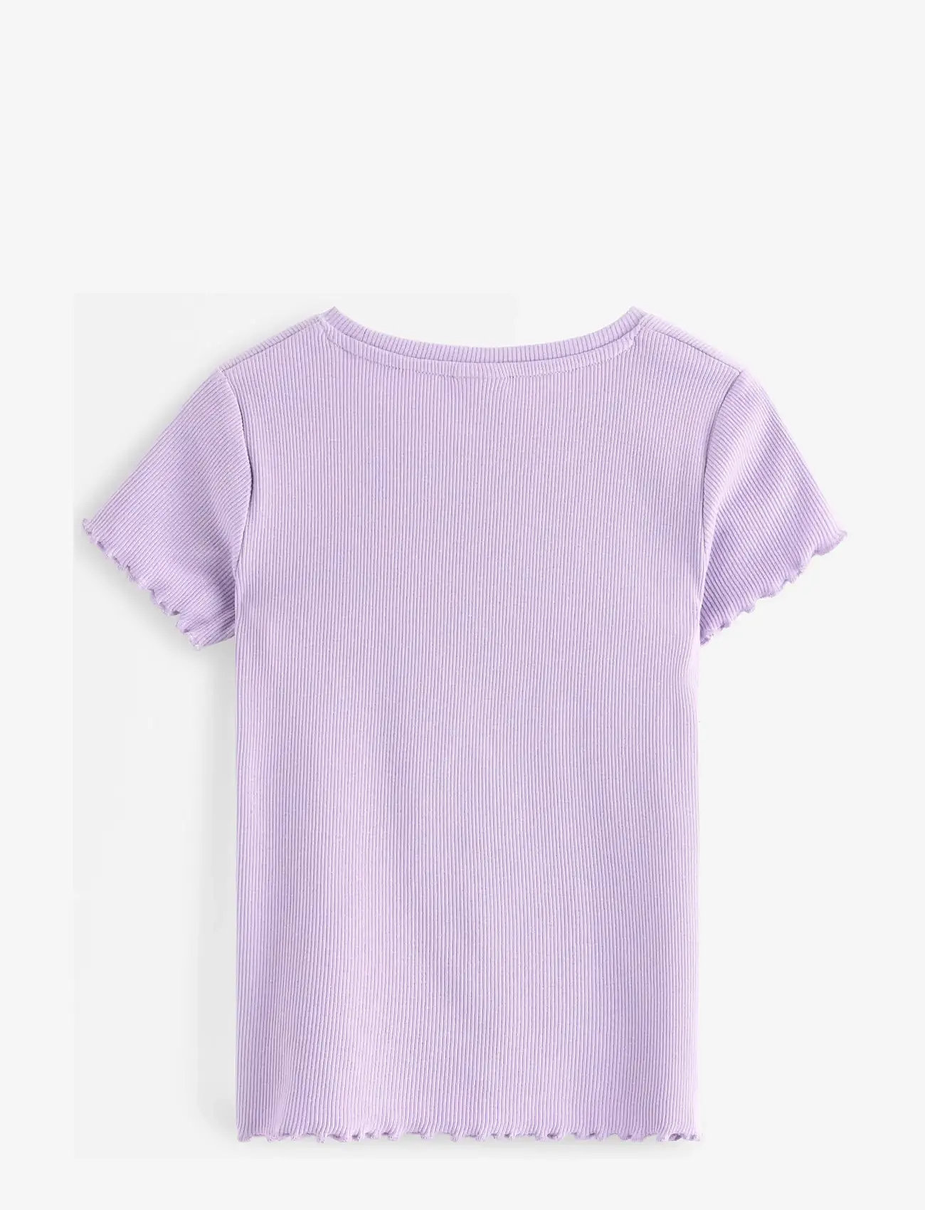 Lindex - Ribbed top - kurzärmelige - light lilac - 2