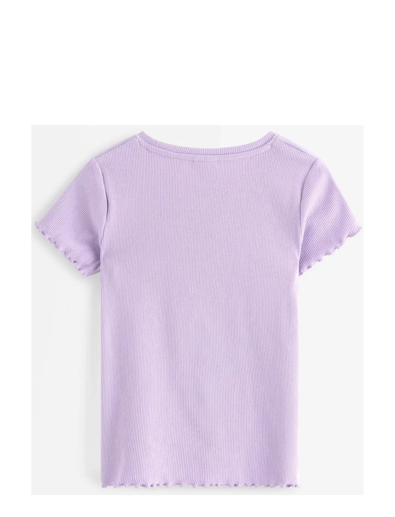 Lindex - Ribbed top - kortärmade t-shirts - light lilac - 2