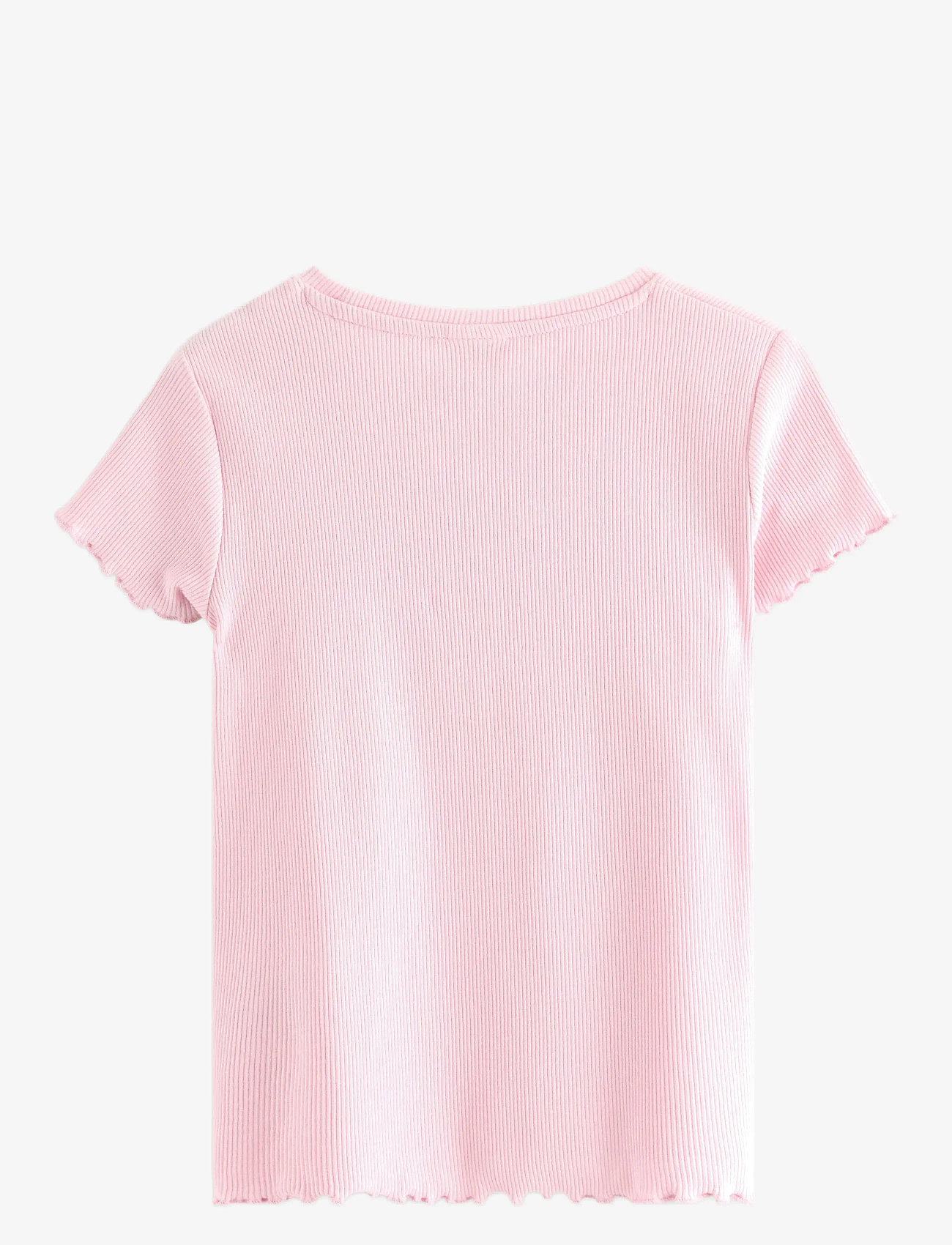 Lindex - Ribbed top - short-sleeved t-shirts - light pink - 2