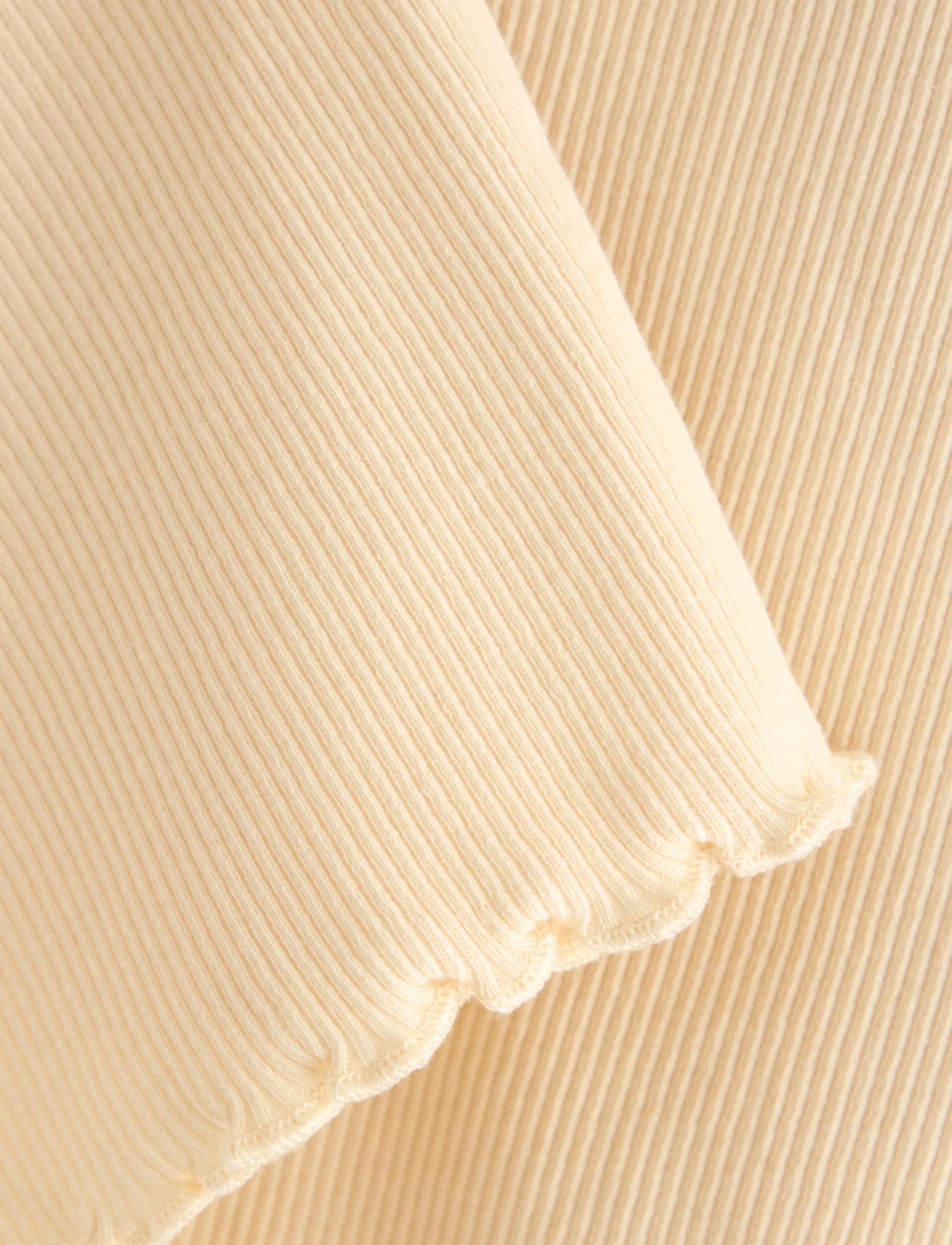 Lindex - Ribbed top - t-krekli ar īsām piedurknēm - light yellow - 5
