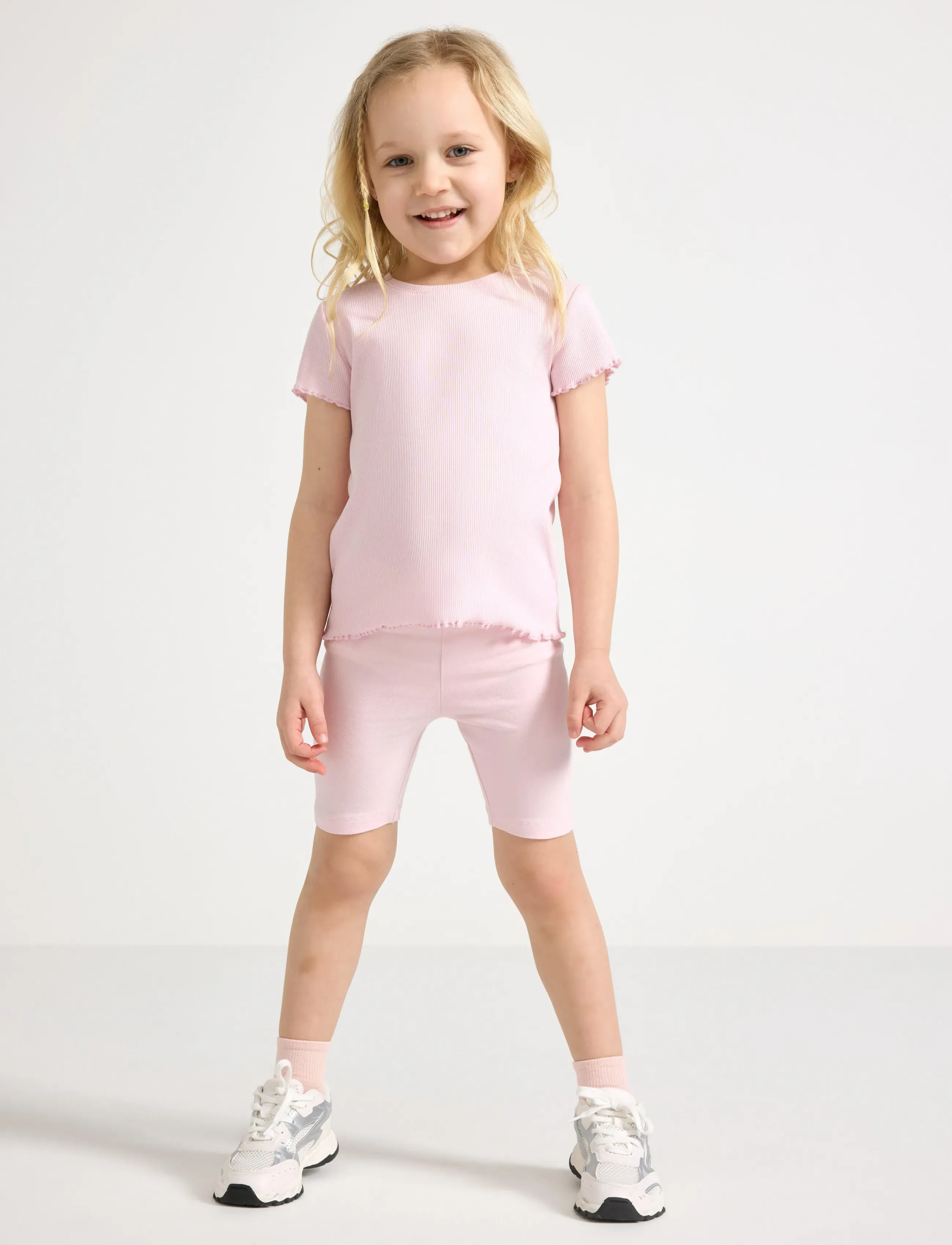 Lindex Cycling Shorts, 134, Pink, Underdele > Shorts, Børn