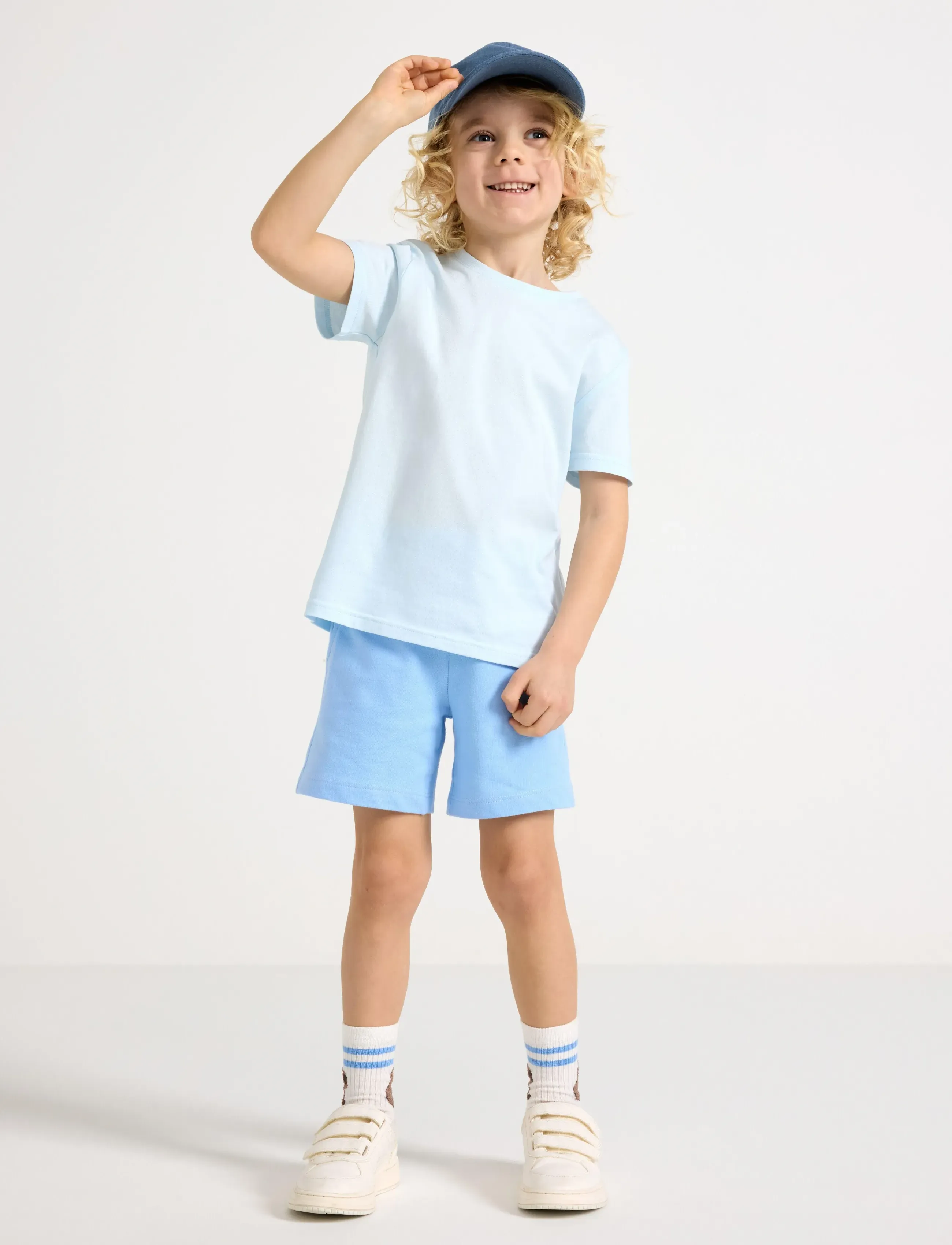Lindex Sweat shorts - Shorts - LIGHT BLUE / blue