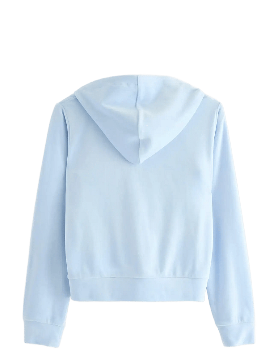 Lindex - Sweatshirt velour with hoodie - pulls à capuche - light blue - 2