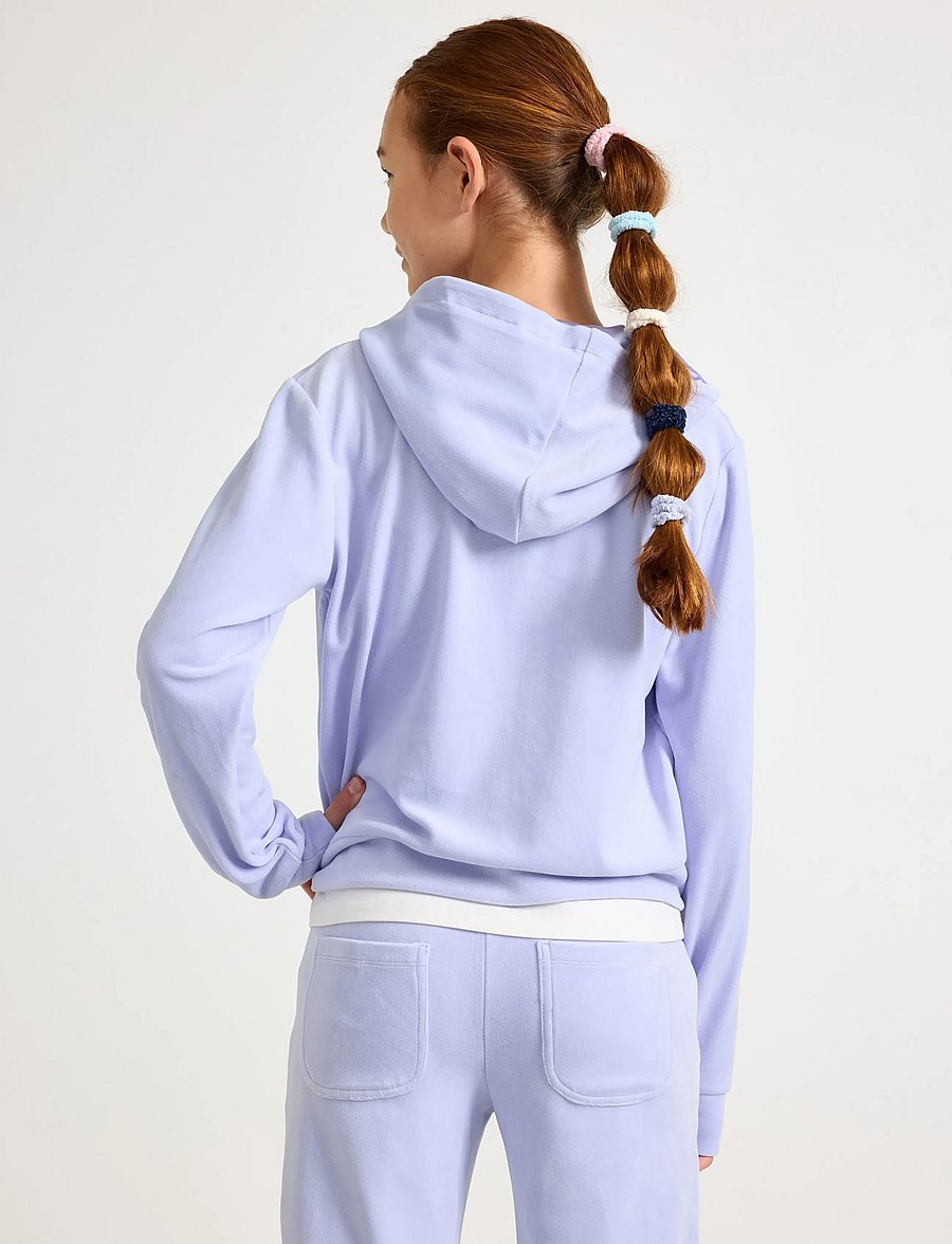 Lindex - Sweatshirt velour with hoodie - pulls à capuche - light lilac - 3