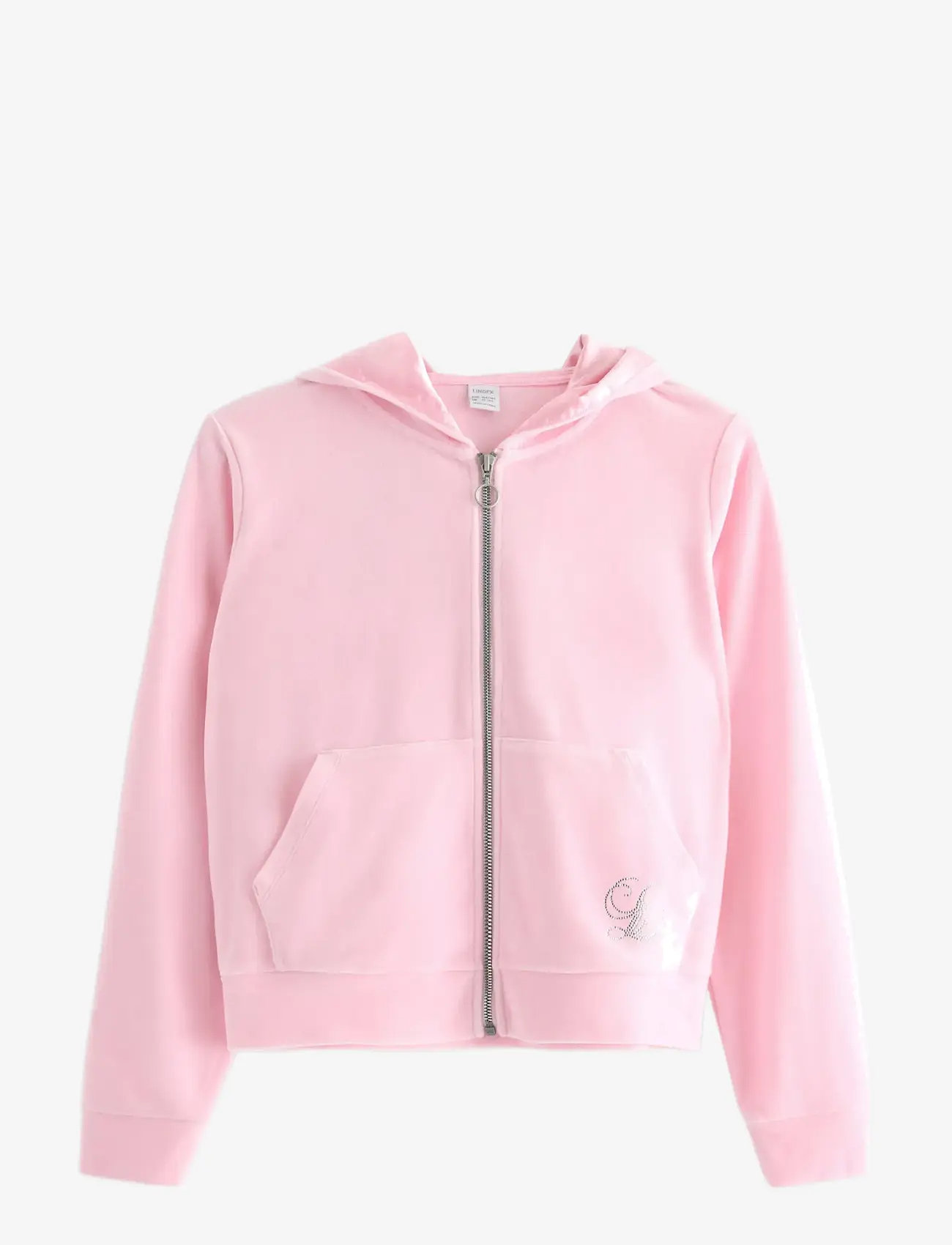 Lindex - Sweatshirt velour with hoodie - kapuutsiga dressipluusid - light pink - 1