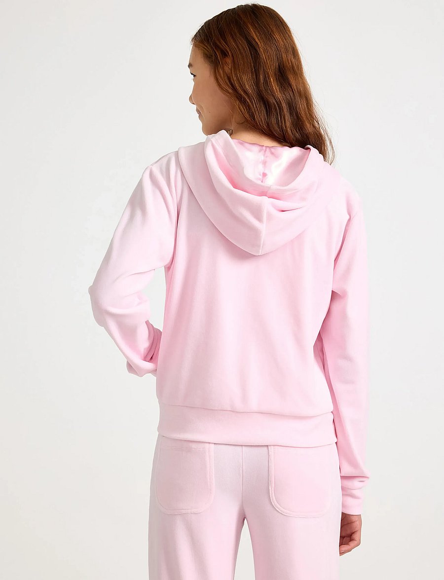 Lindex - Sweatshirt velour with hoodie - pulls à capuche - light pink - 3