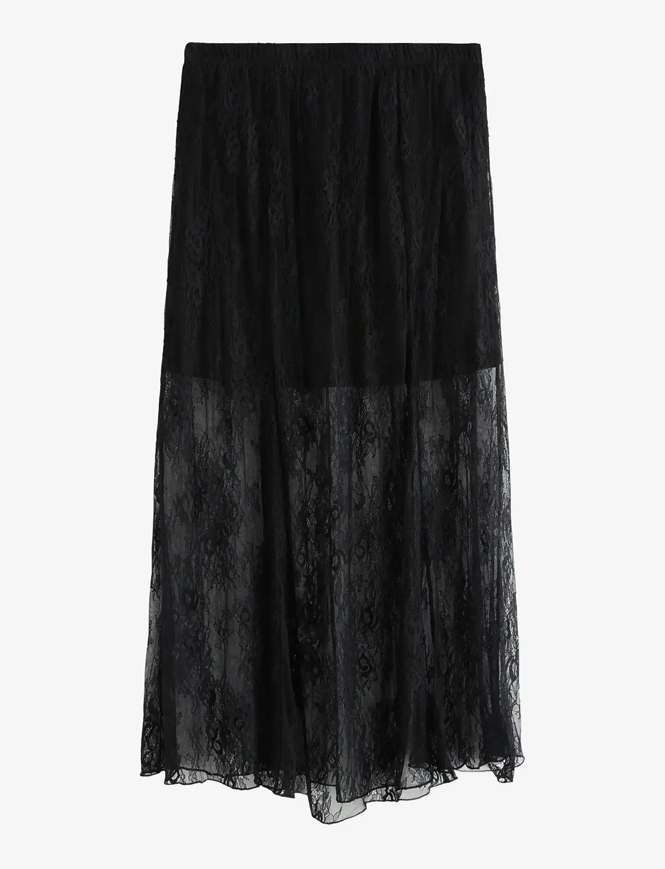 Lindex - Skirt Ivana Lace - midi-röcke - black - 2