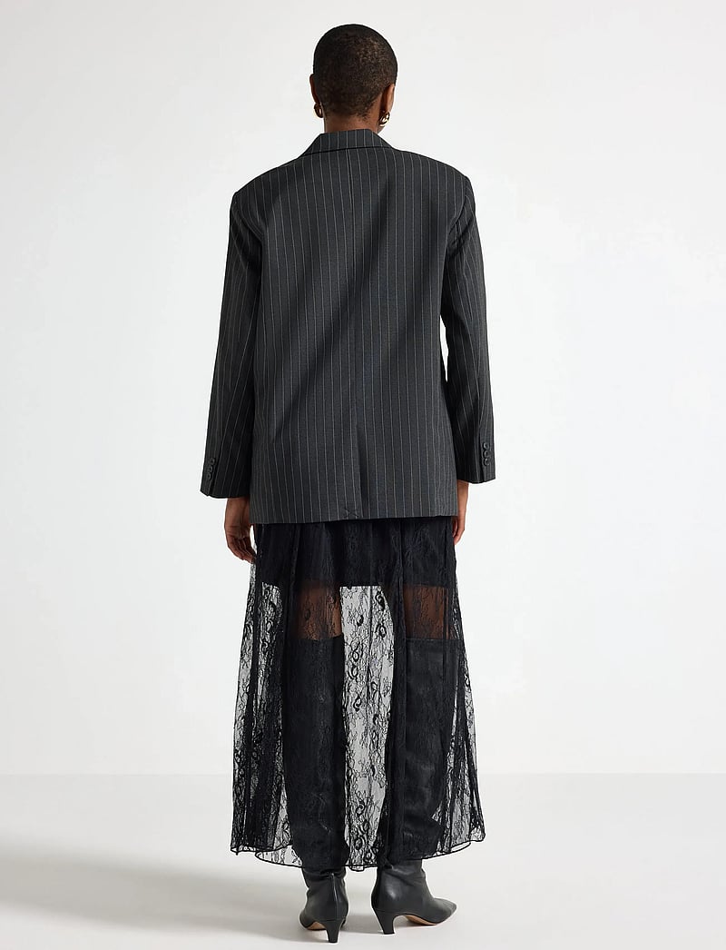 Lindex - Skirt Ivana Lace - midi-röcke - black - 3