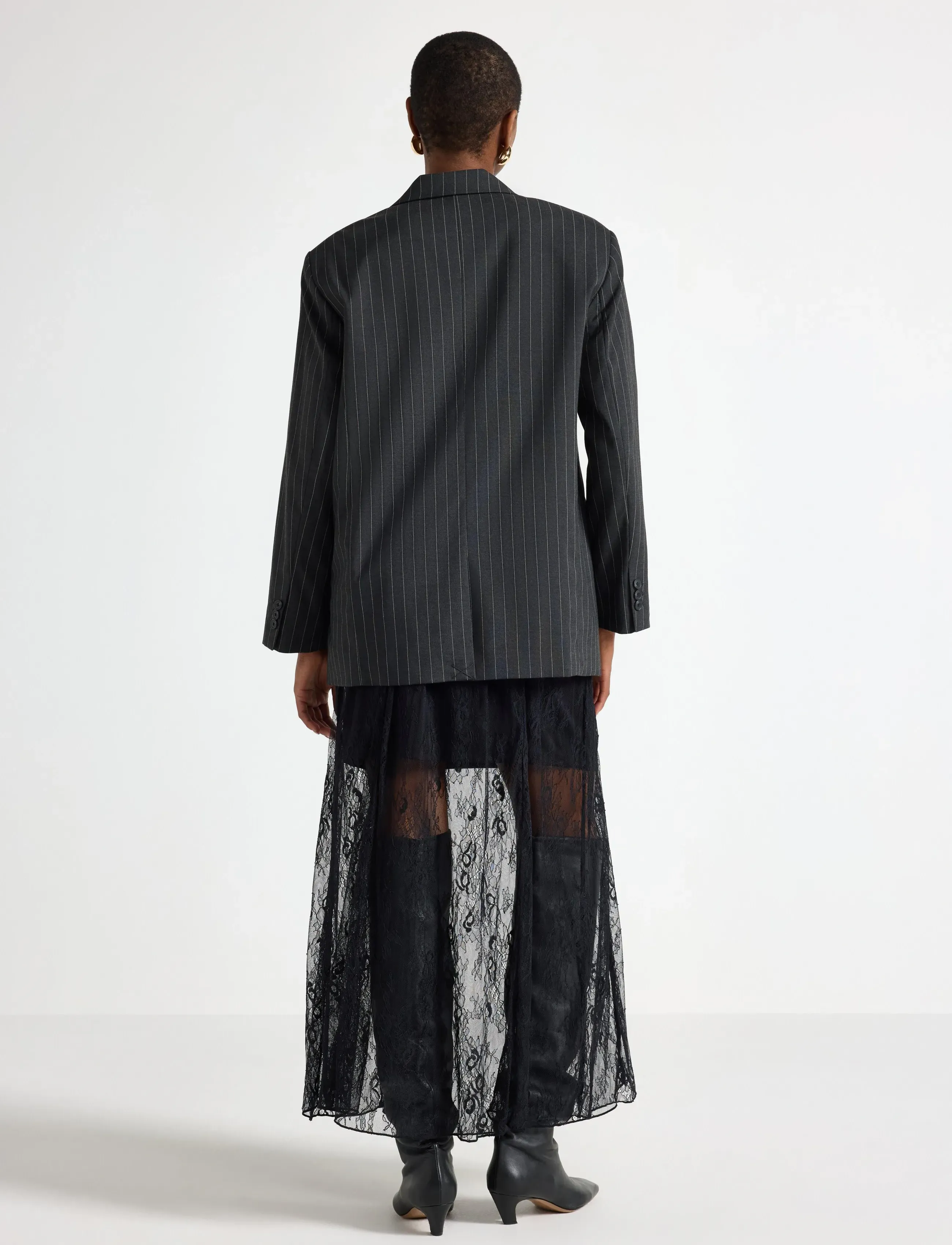 Lindex - Skirt Ivana Lace - black - 3