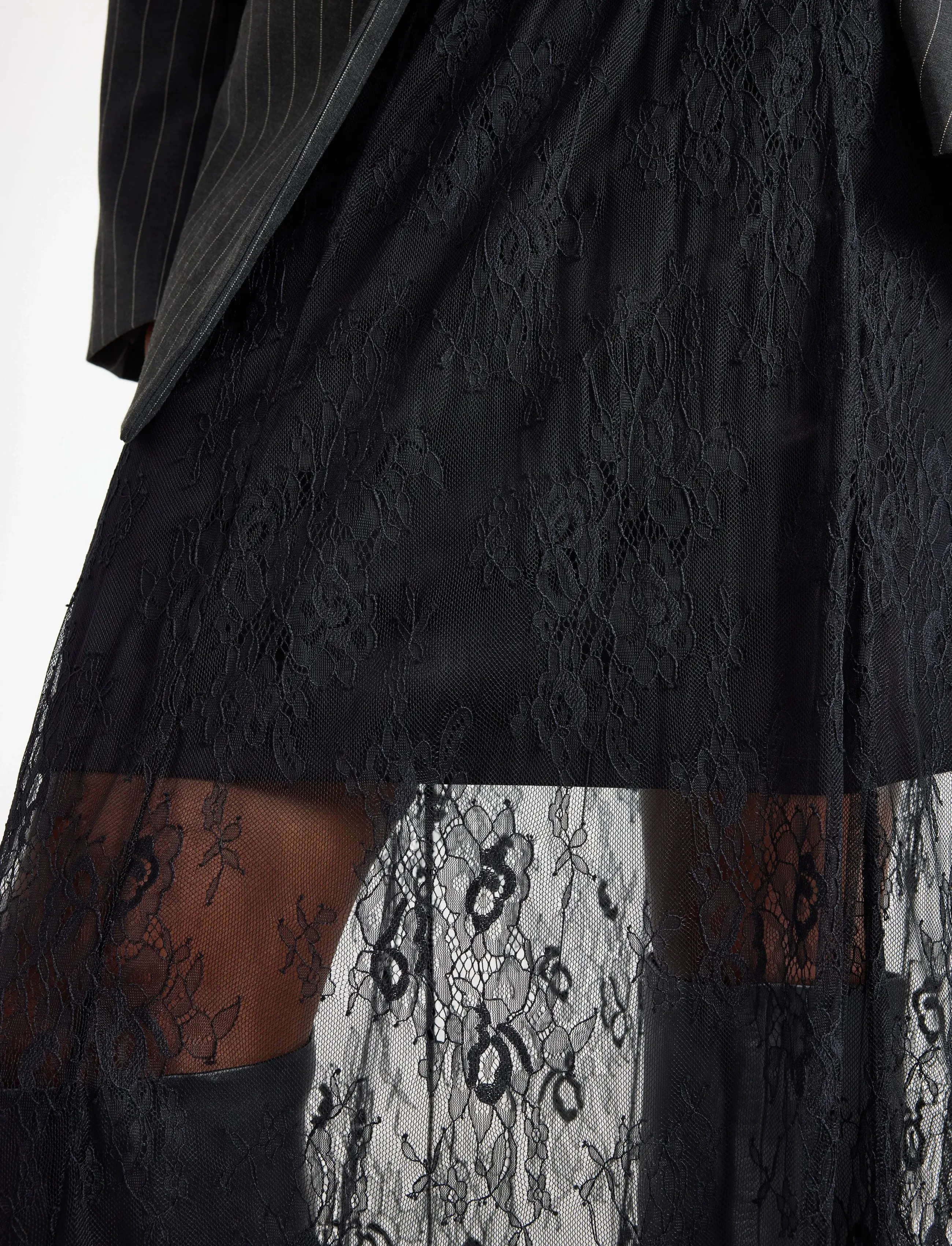 Lindex - Skirt Ivana Lace - black - 4