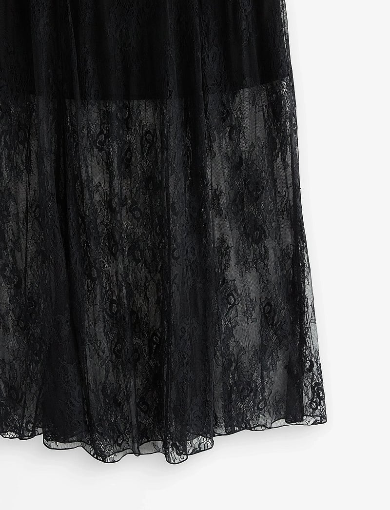 Lindex - Skirt Ivana Lace - midi-röcke - black - 5