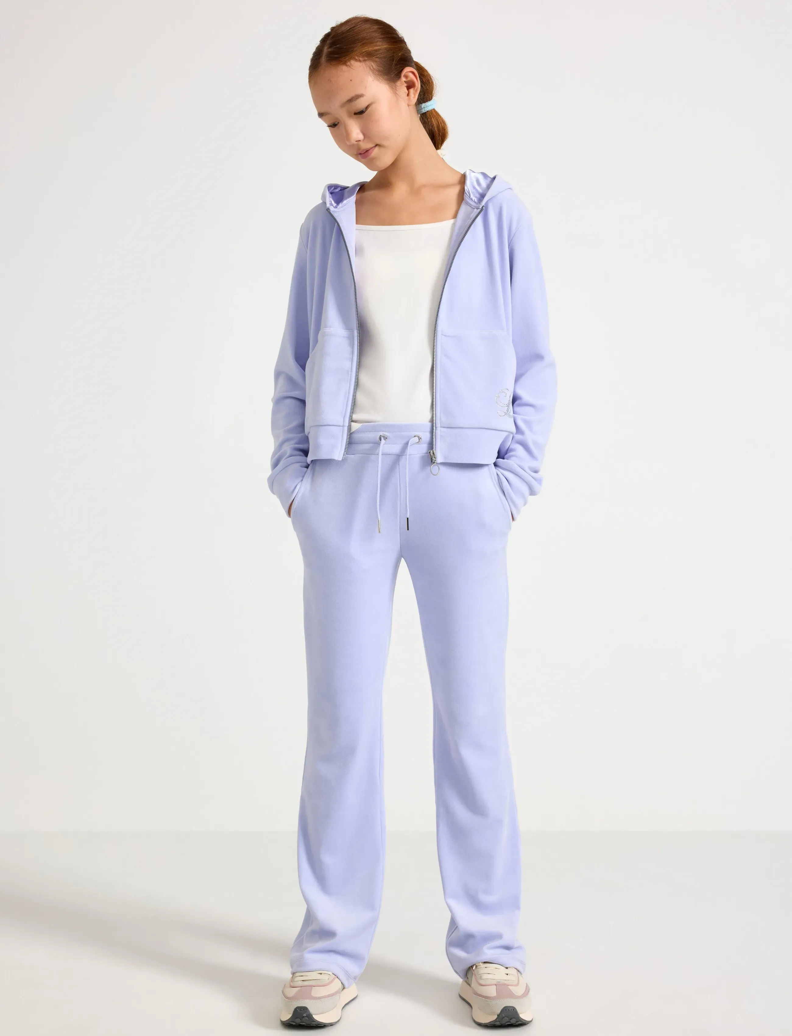 Lindex Trouser Velour, 170, Unterteile, Lila - Trousers, Kinder