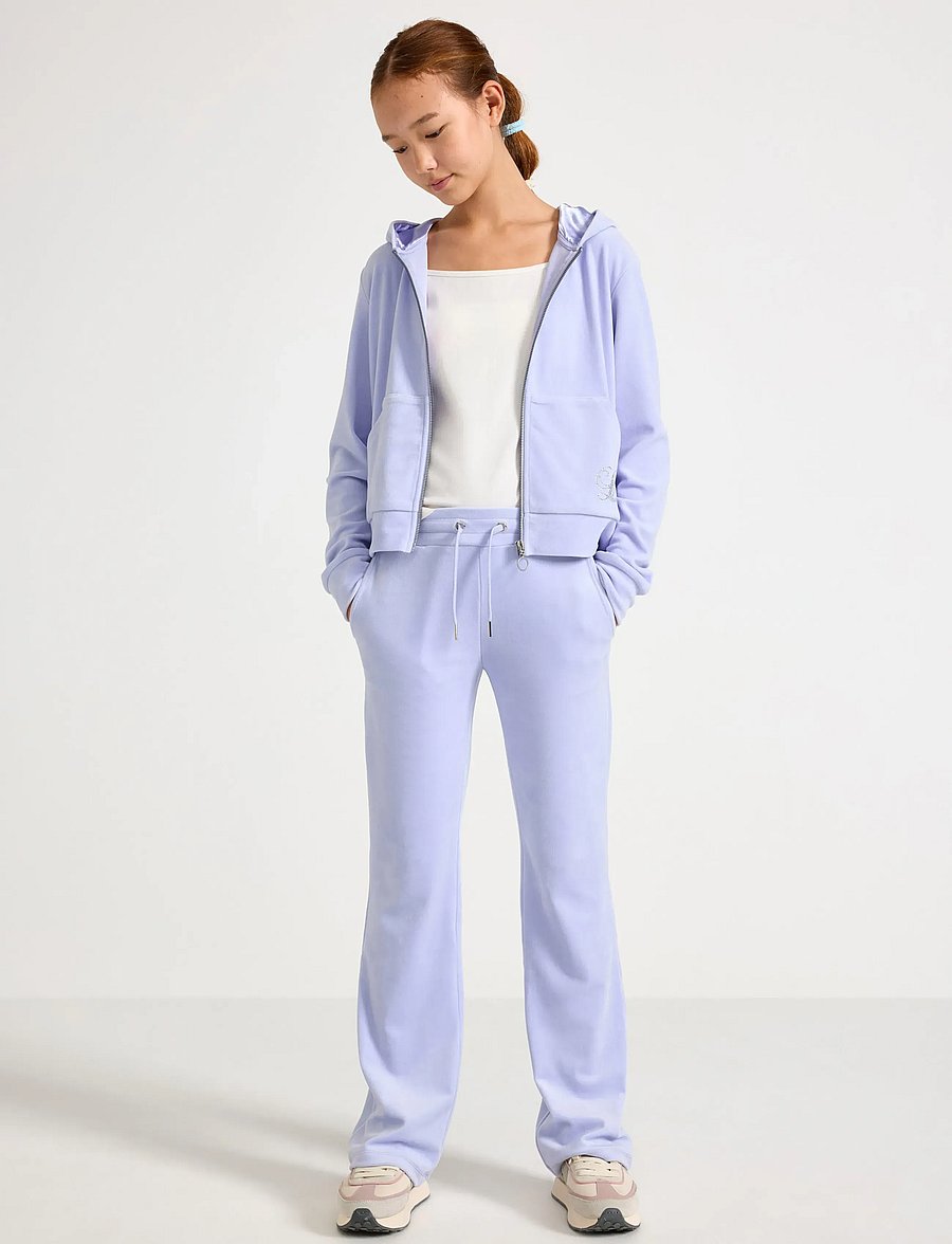 Lindex - Trouser Velour - byxor - light lilac - 0