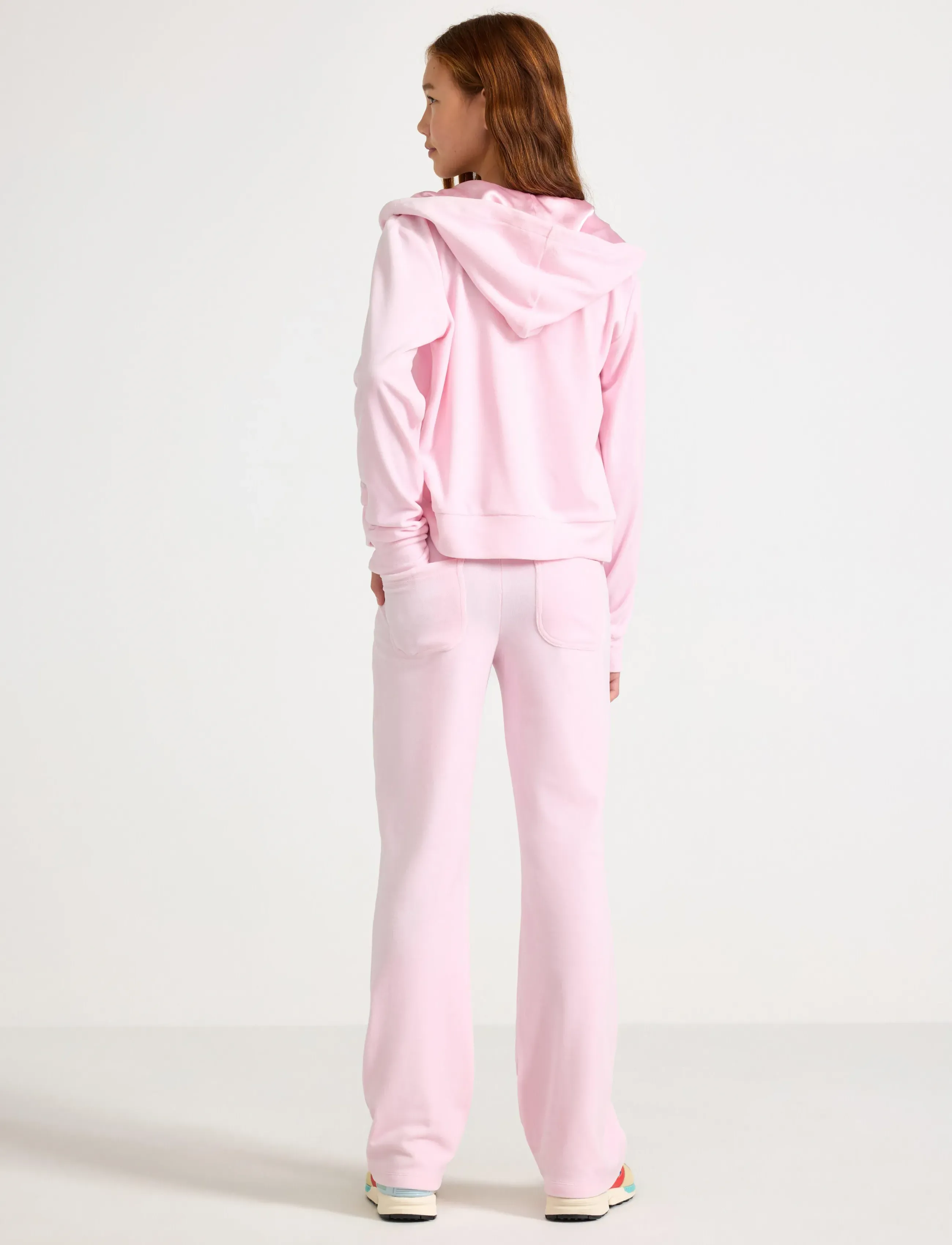 Lindex - Trouser Velour - bukser - light pink - 3