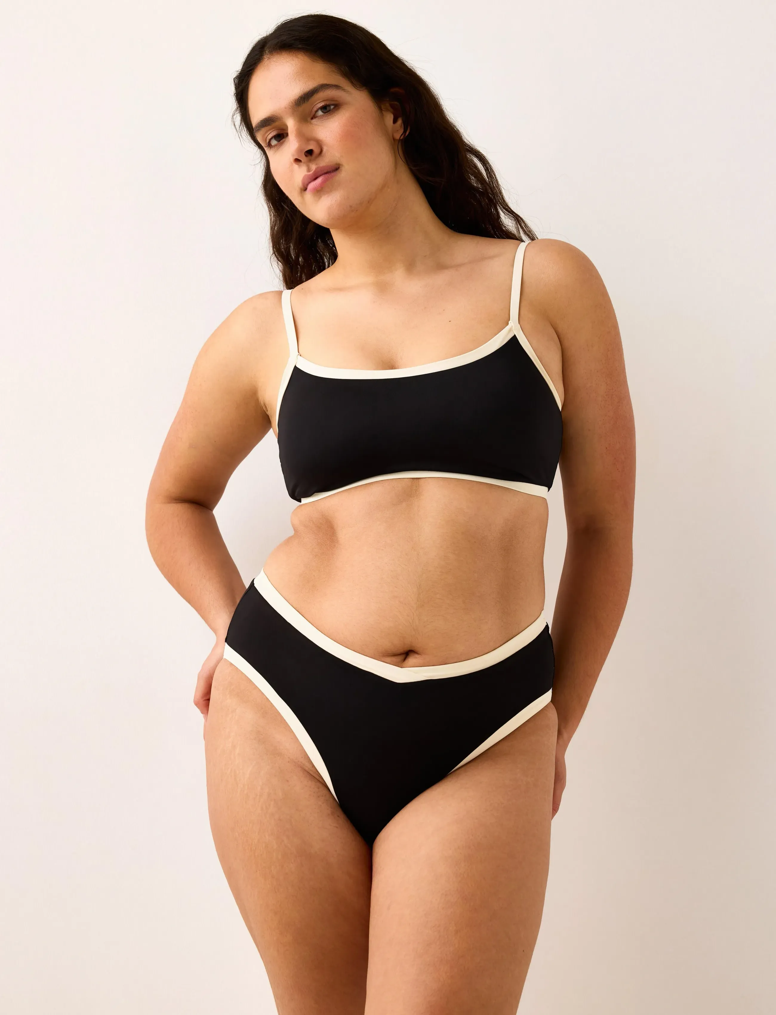 Lindex Bikini Top, S, Black, Bikinitoppe > Bandeau-Bikinitoppe, Dame