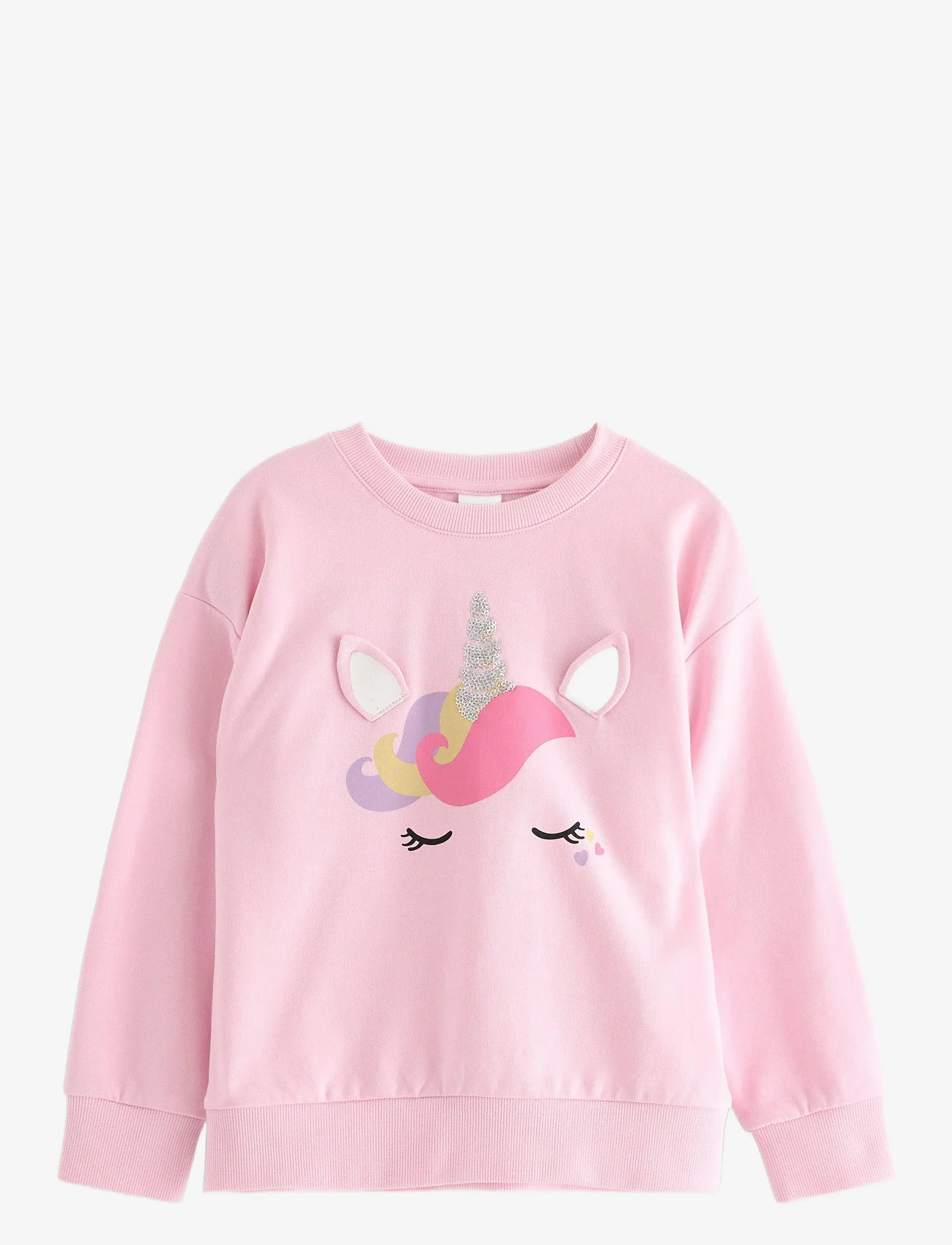 Lindex - Sweatshirt oversized unicorn f - sweatshirts - light pink - 1
