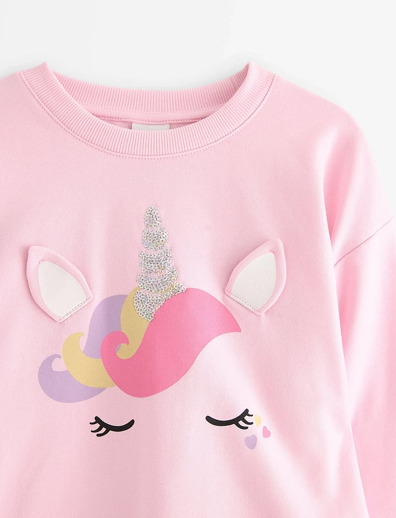 Lindex - Sweatshirt oversized unicorn f - sweatshirts - light pink - 5