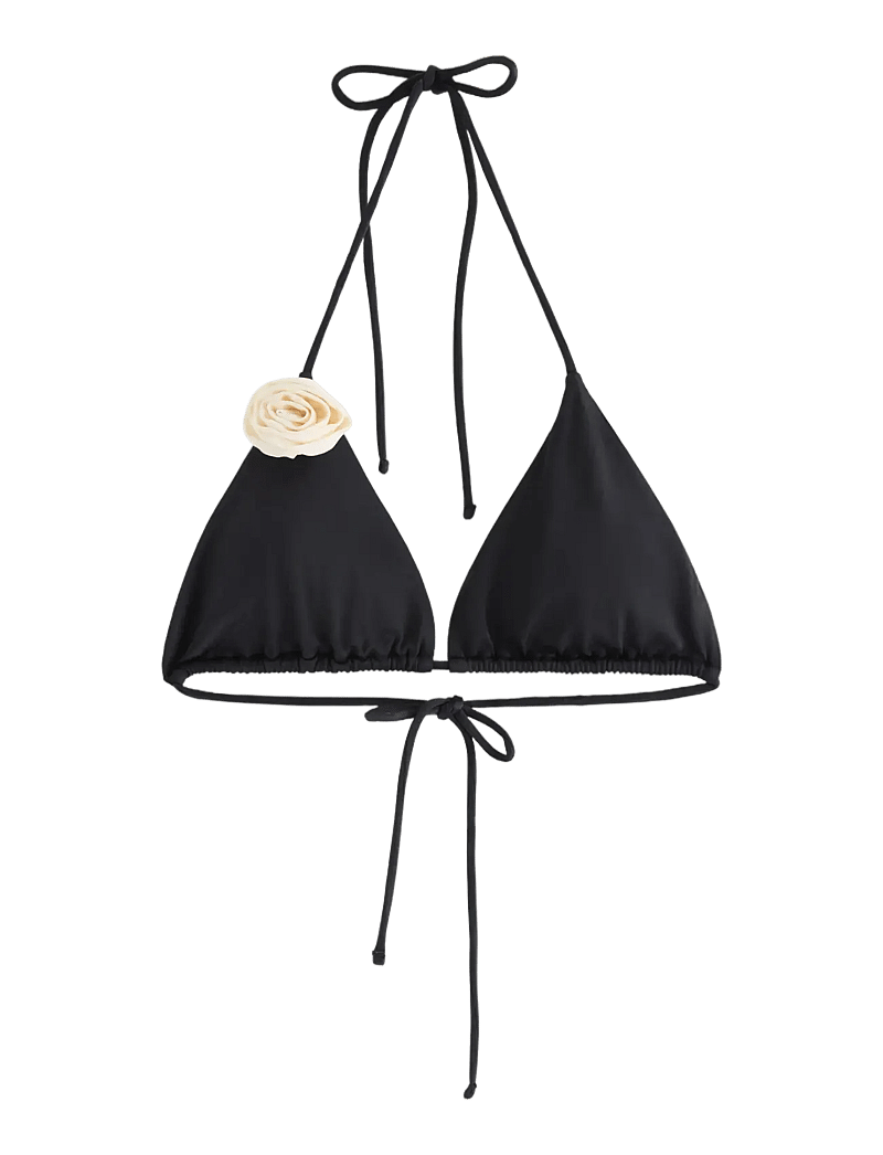 Lindex - Triangle bikini bra - dreieck-bikini-oberteile - black - 1