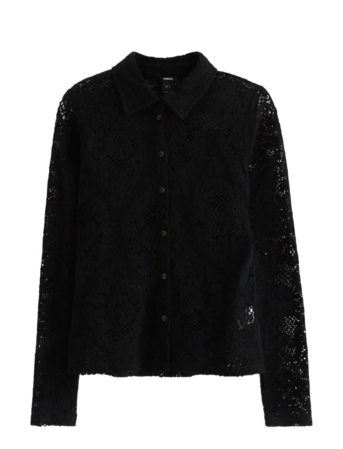 Lindex Shirt Li - Long-sleeved shirts - BLACK / black
