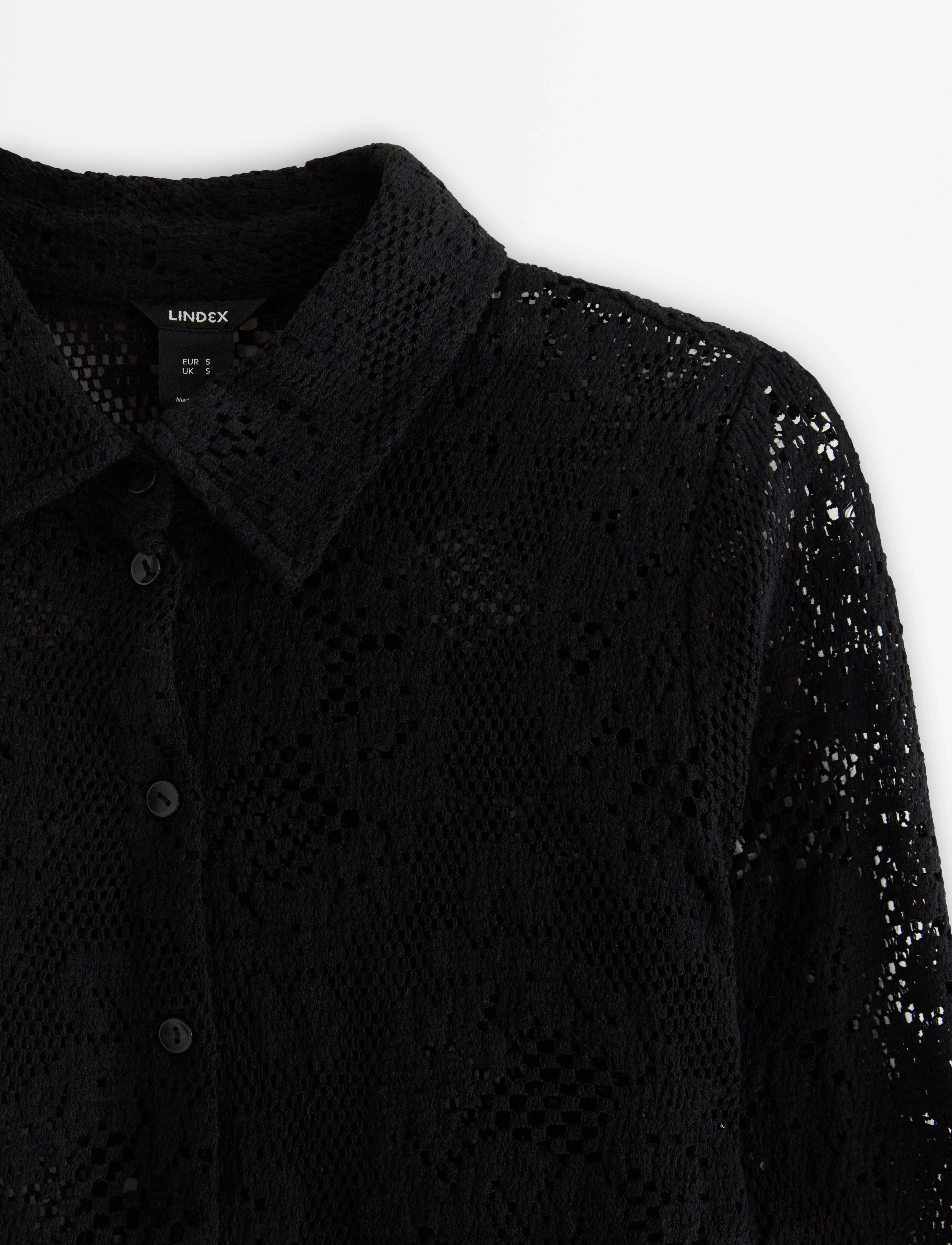 Lindex - Shirt Li - langärmlige hemden - black - 5