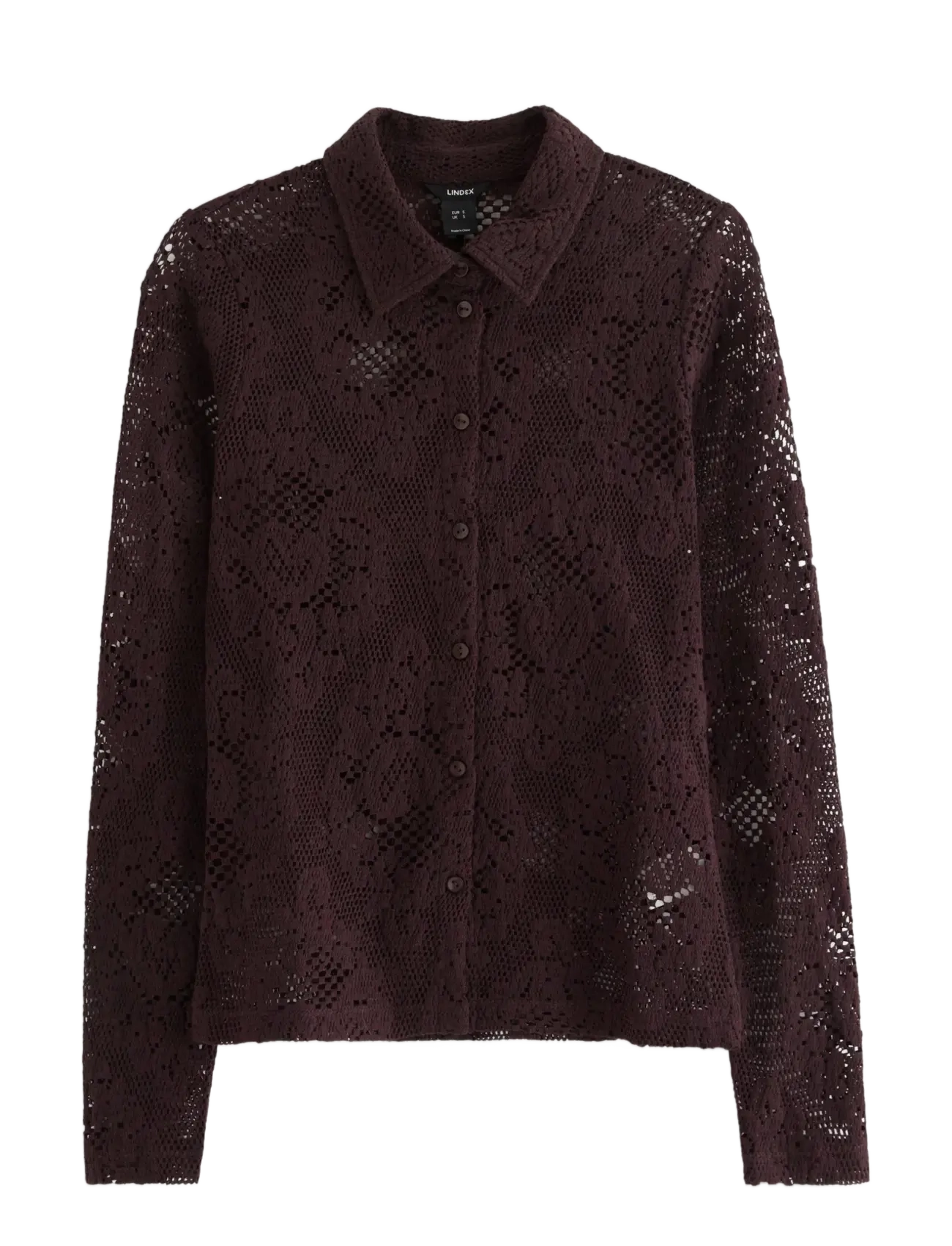 LINDEX Shirt Li Burgundy - M - Damen