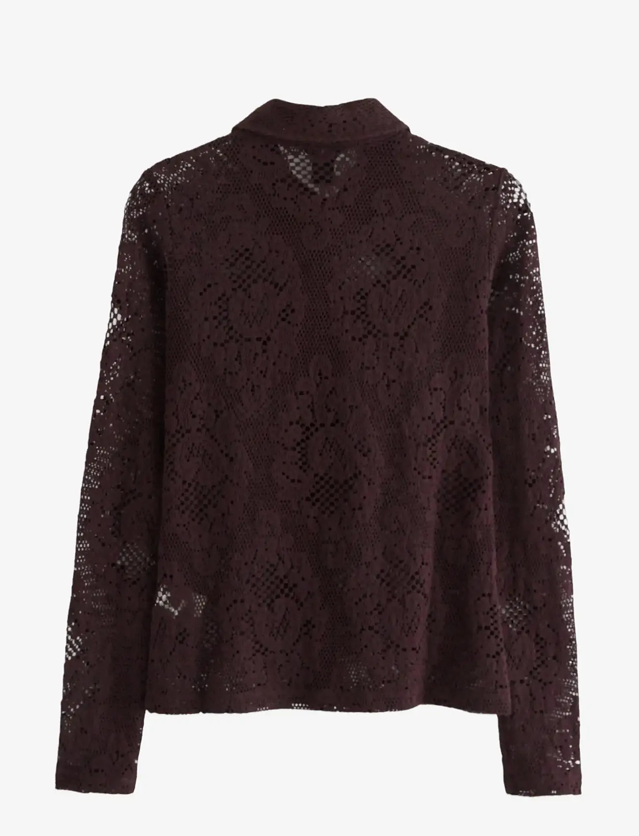 Lindex - Shirt Li - langærmede skjorter - dark dusty red - 2