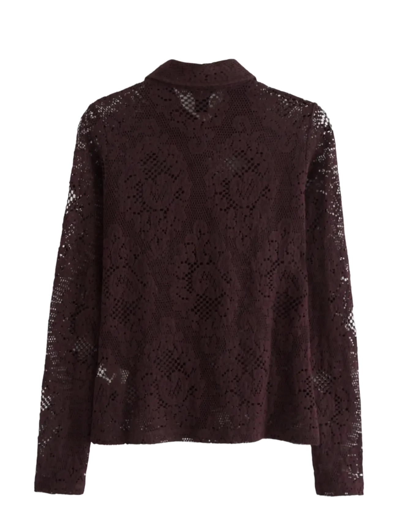 Lindex - Shirt Li - långärmade skjortor - dark dusty red - 2