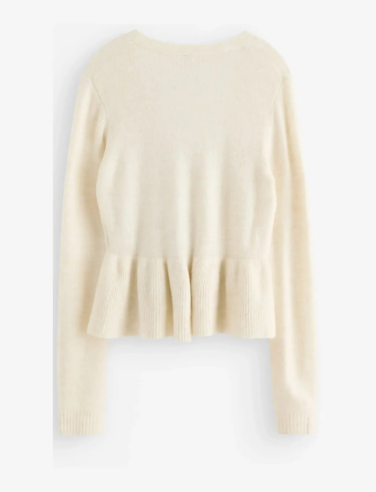 Lindex - Cardigan with peplum design - cardigans - light beige melange - 2