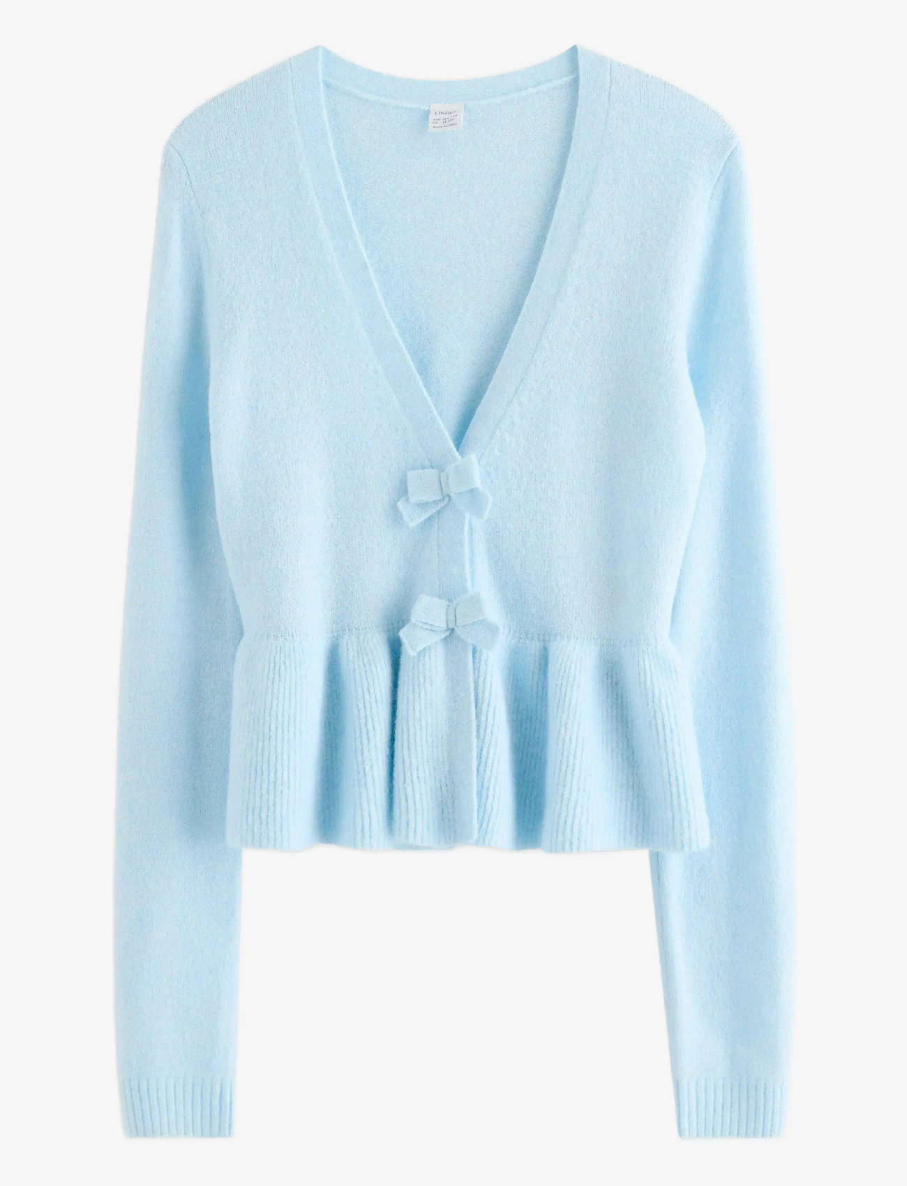 Lindex - Cardigan with peplum design - cardigans - light blue - 1