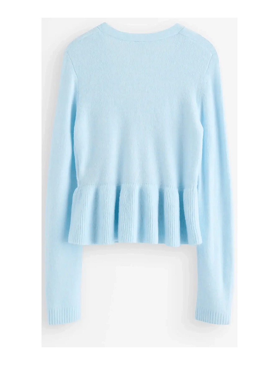 Lindex - Cardigan with peplum design - cardigans - light blue - 2