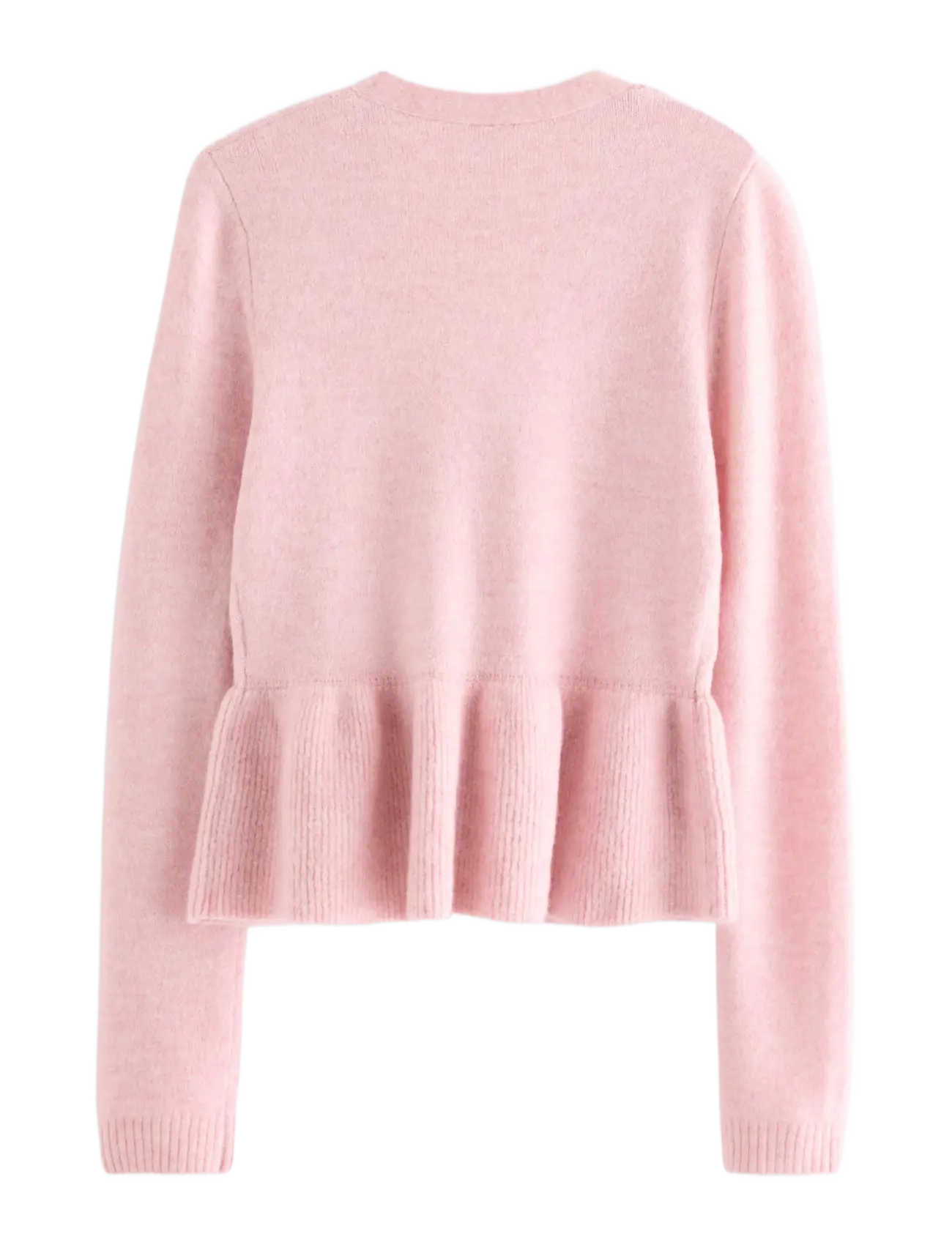 Lindex - Cardigan with peplum design - koftor - light pink - 2
