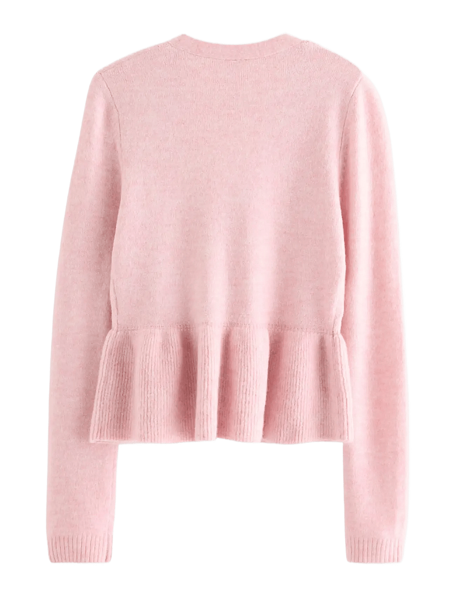 Lindex - Cardigan with peplum design - cardigans - light pink - 2