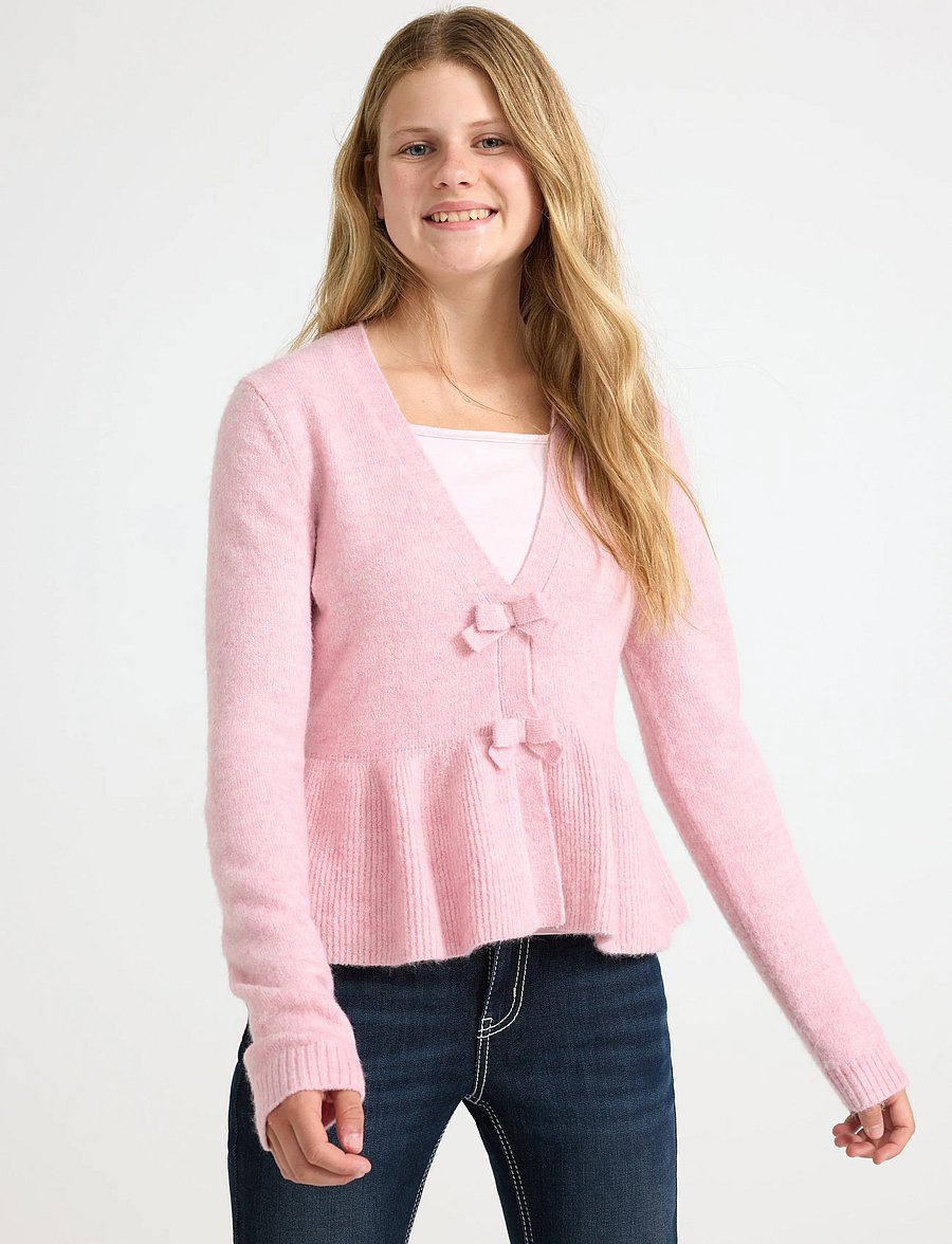 Lindex - Cardigan with peplum design - cardigans - light pink - 0