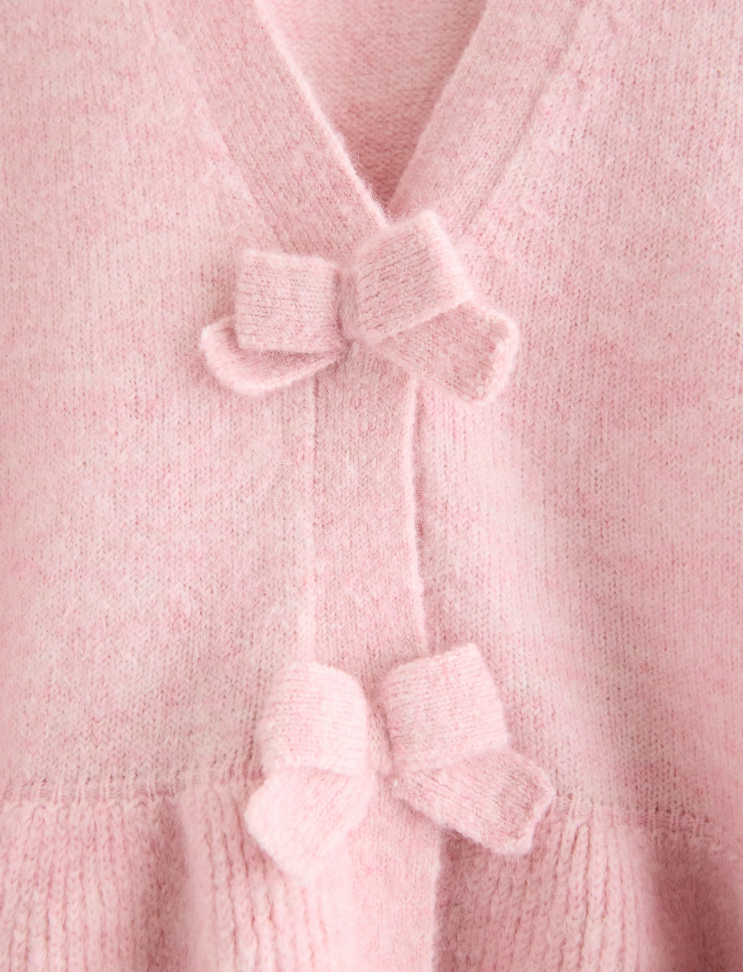 Lindex - Cardigan with peplum design - koftor - light pink - 5